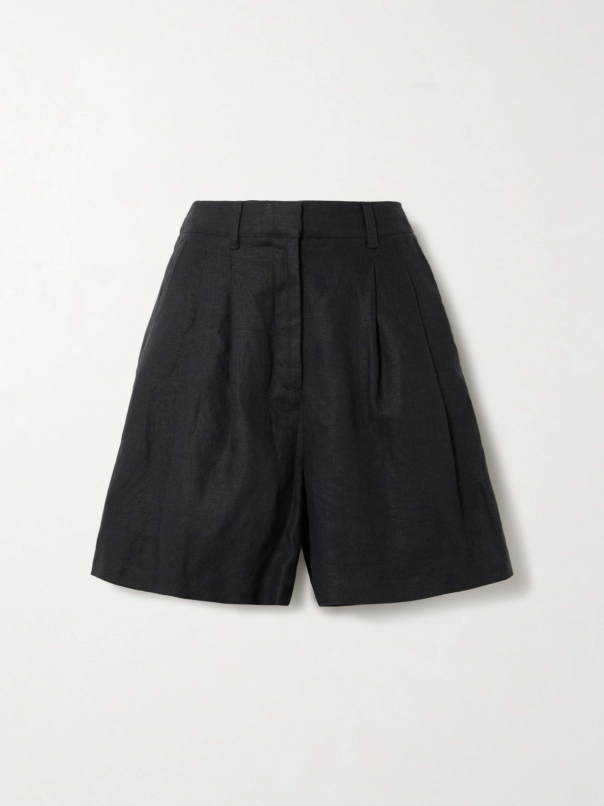Marchello pleated linen shorts view