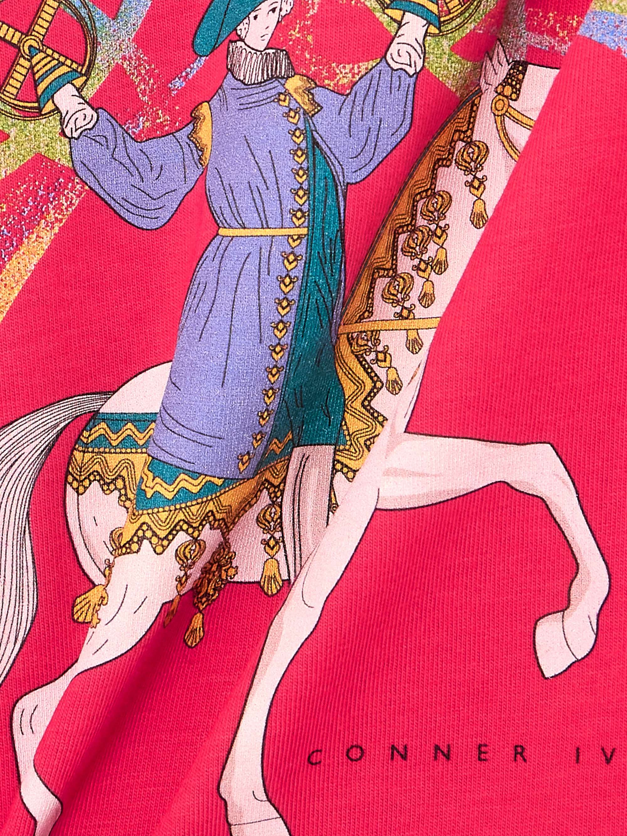 Camelot printed organic cotton-jersey T-shirt view