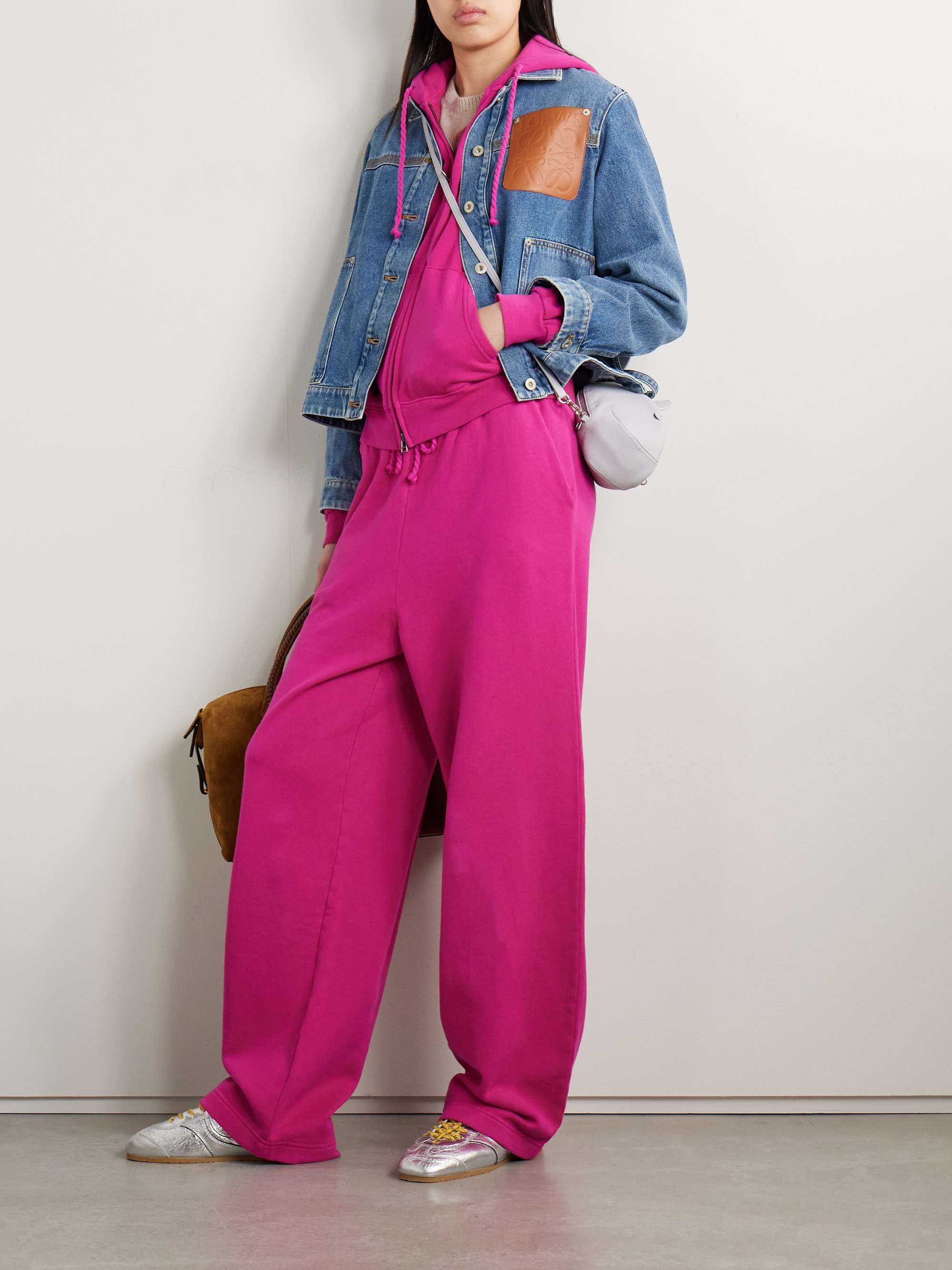 Daily cotton and cashmere-blend jersey hoodie view