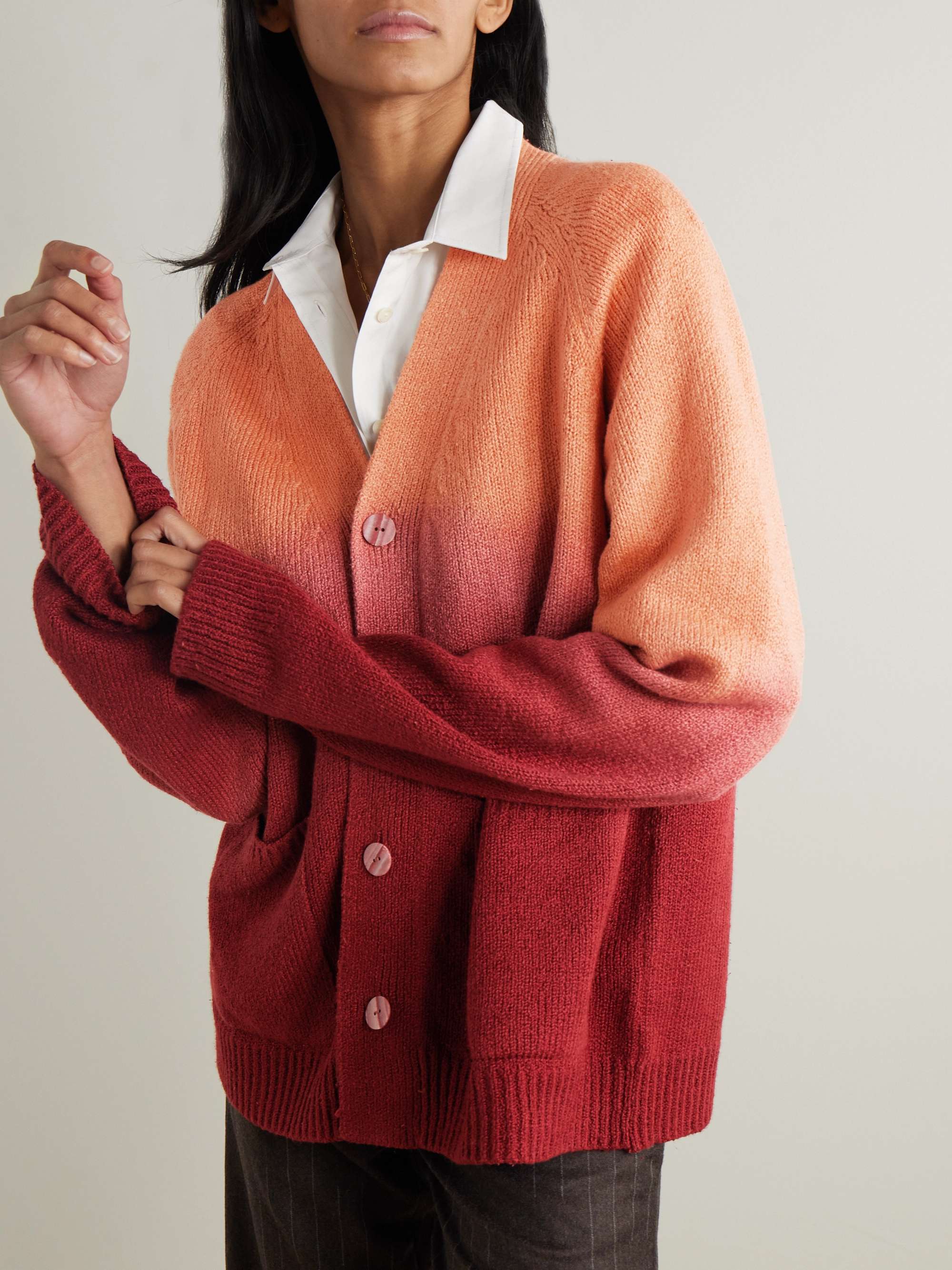 Nora Lite tie-dyed cotton cardigan view