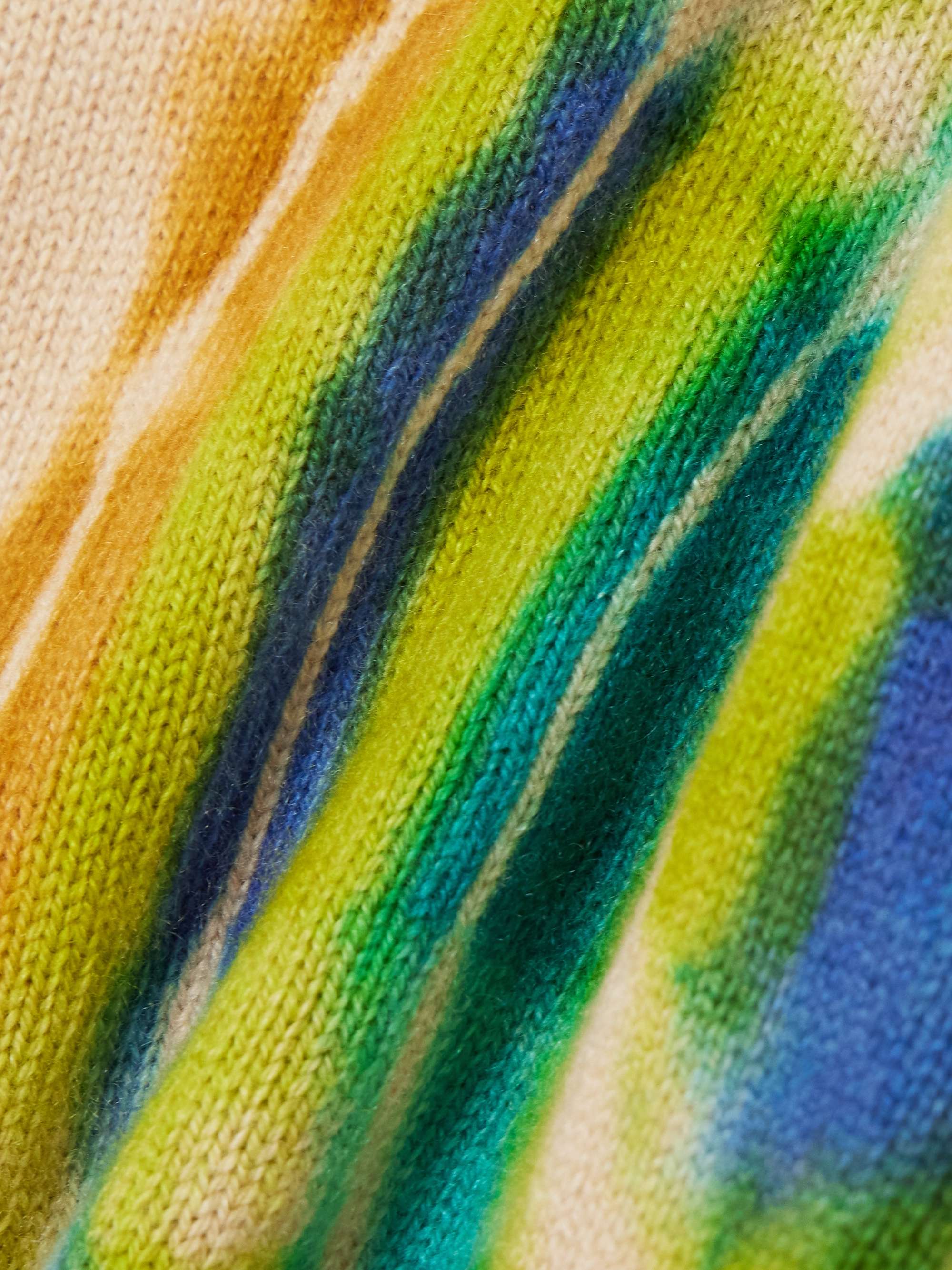 Geode Racing Crew tie-dyed cashmere sweater view