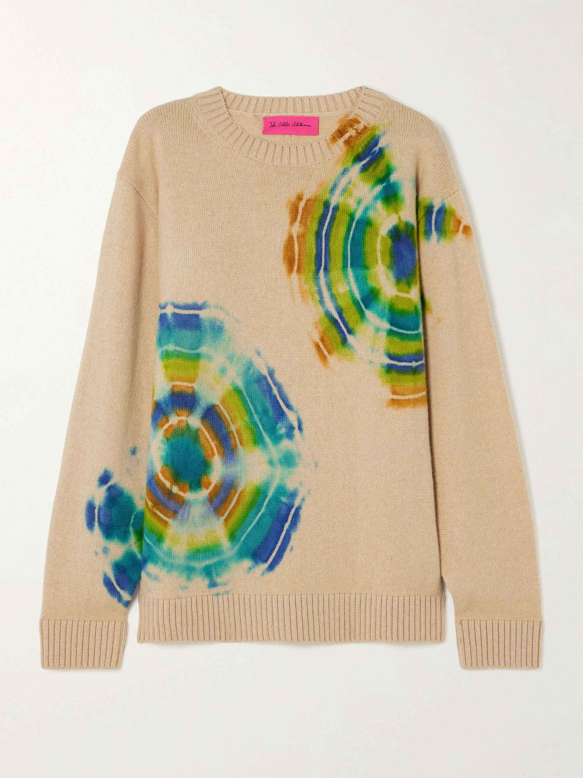 Geode Racing Crew tie-dyed cashmere sweater view