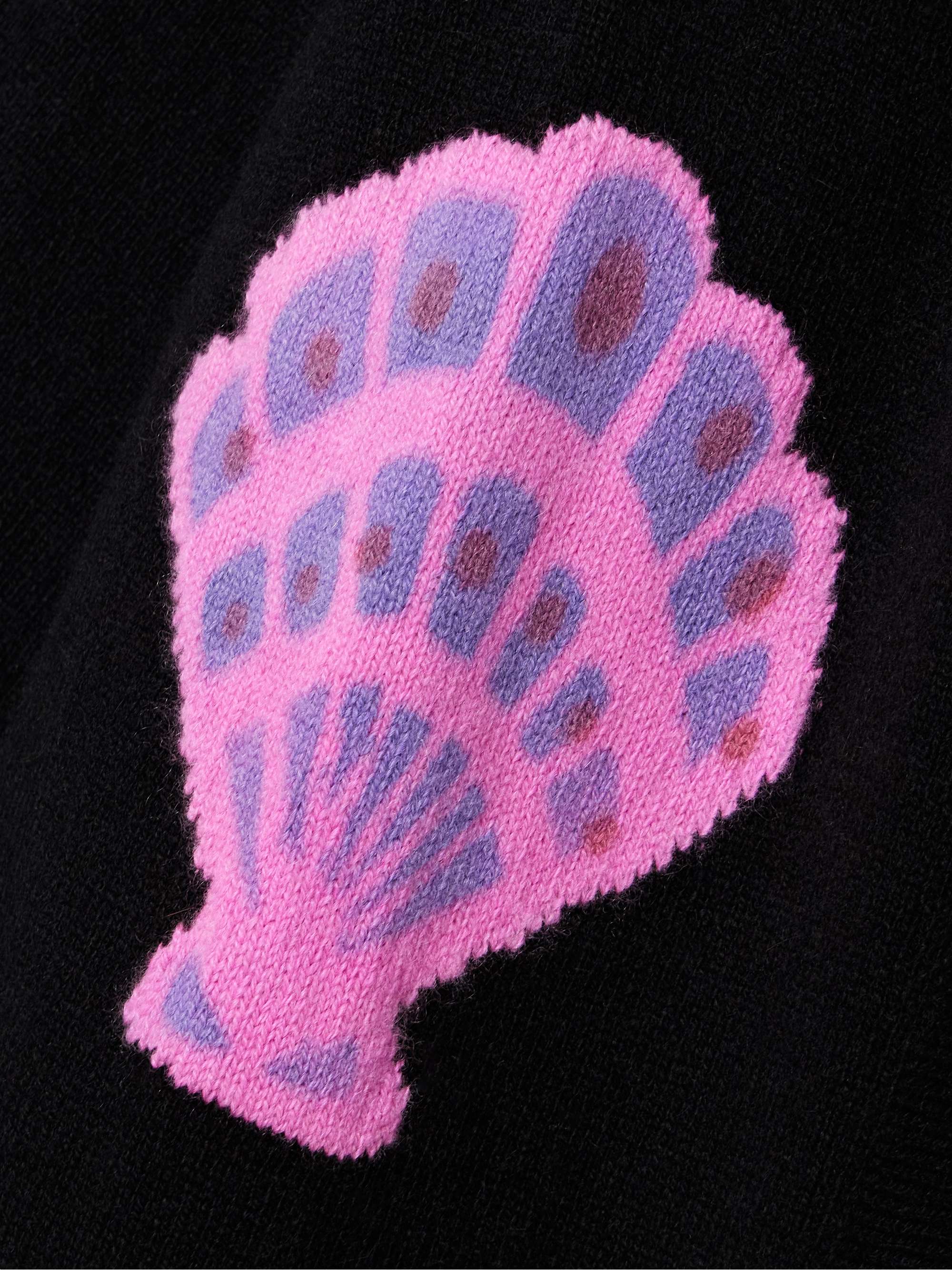 Cashmere-jacquard cardigan view