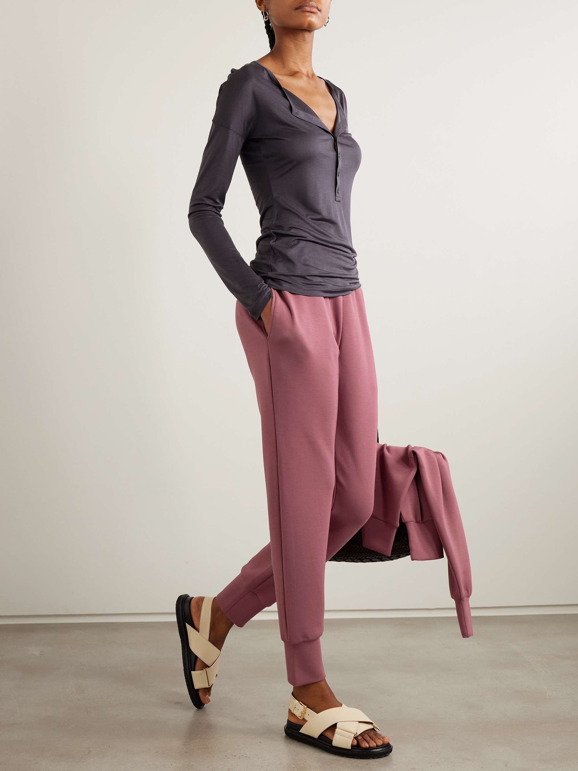 The Slim Cuff DoubleSoft® track pants view