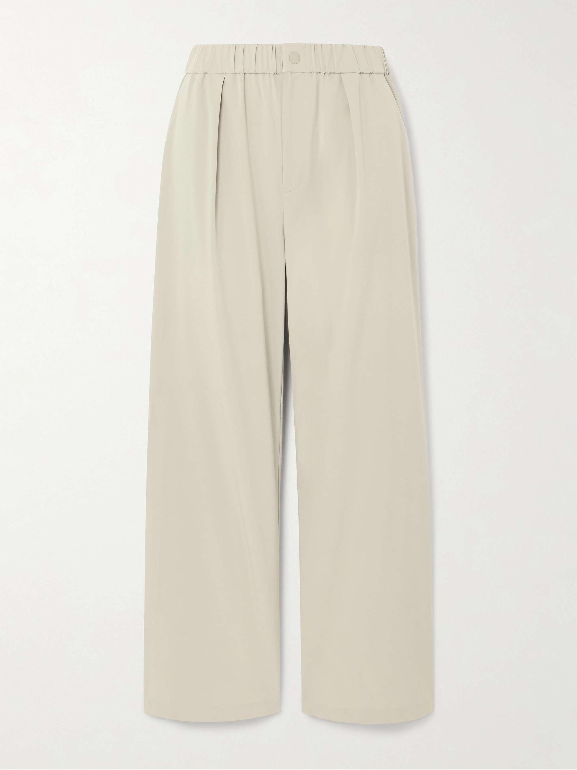Kayson pleated stretch recycled wide-leg pants view