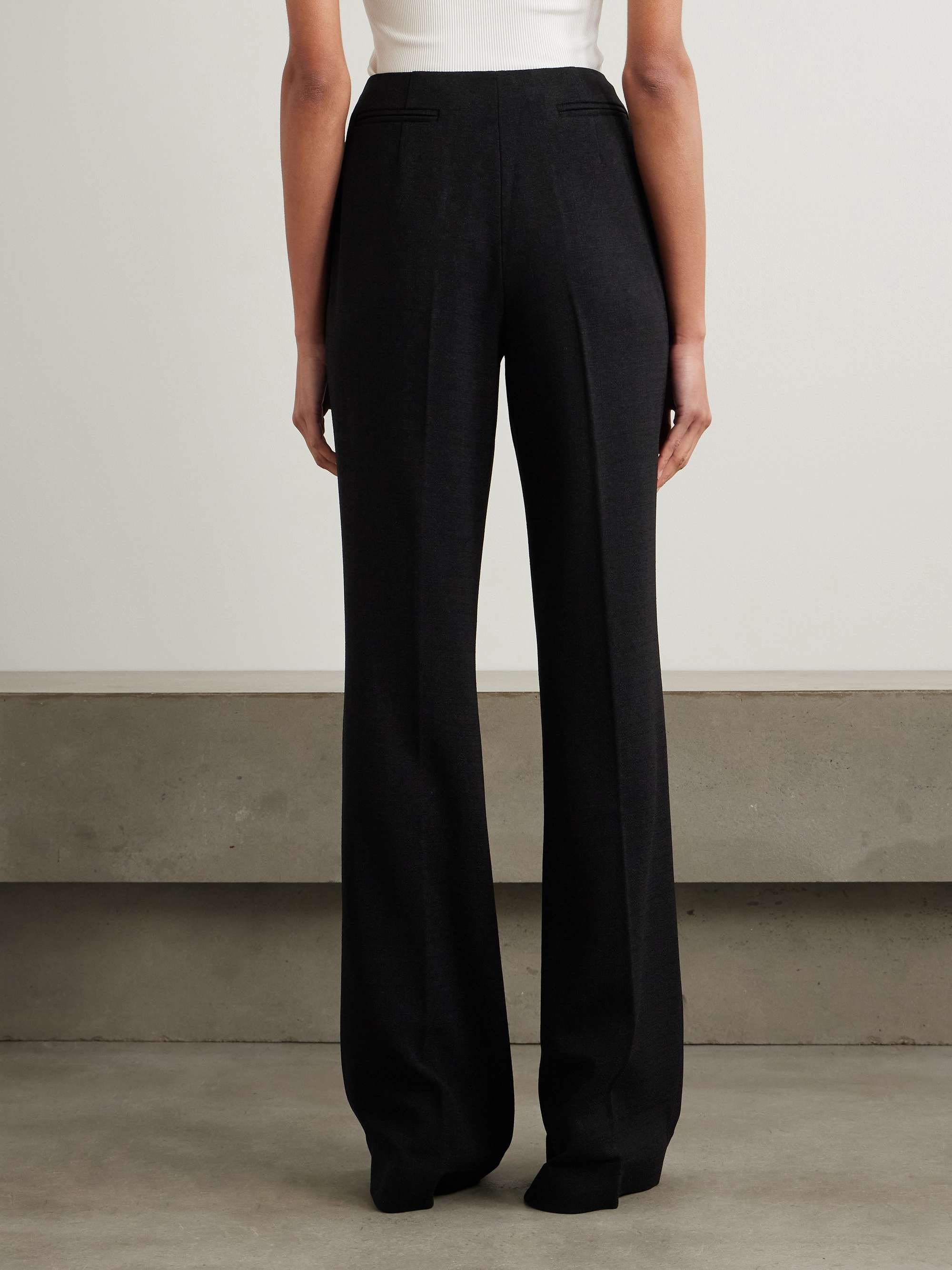 Flute-B crepe straight-leg pants view