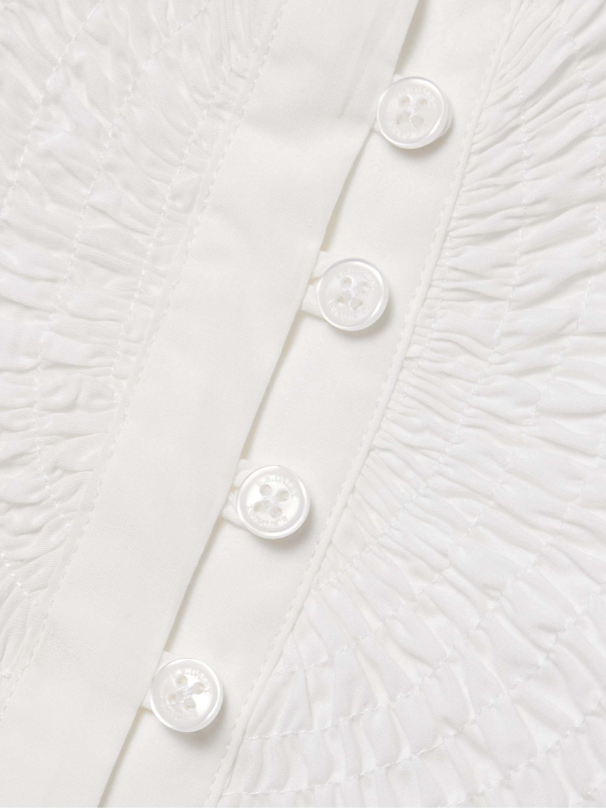 Eeva ruched cotton-poplin shirt view