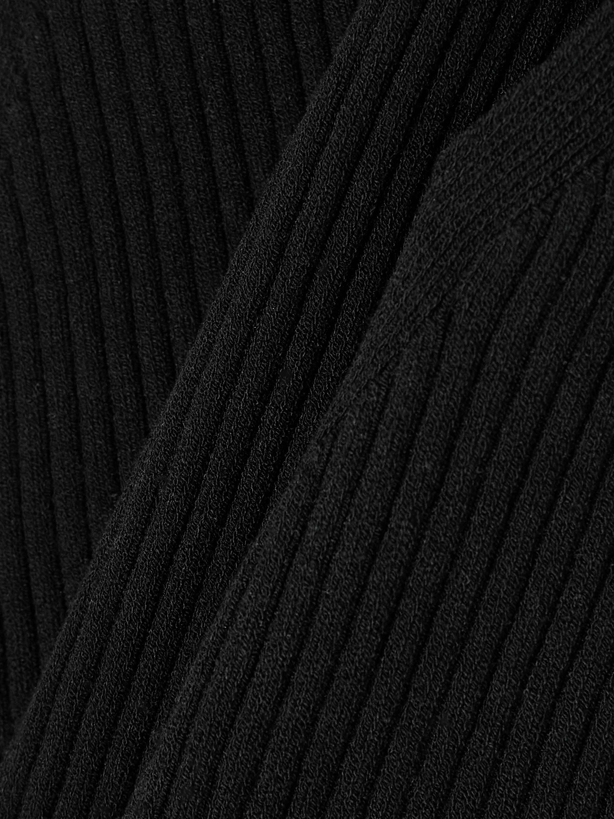 Embellished ribbed-knit tank view