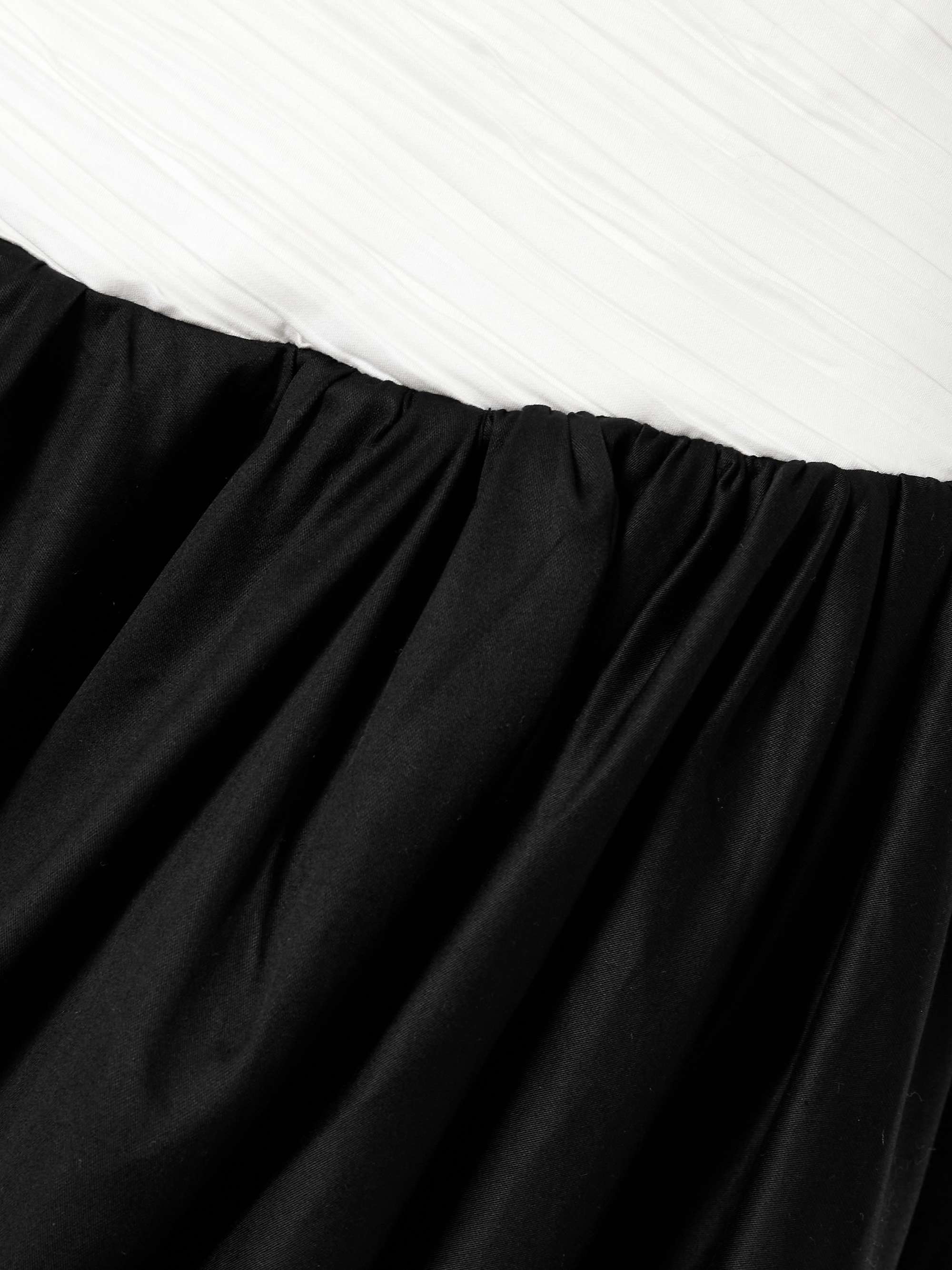 Violette strapless ruched cotton-poplin gown view