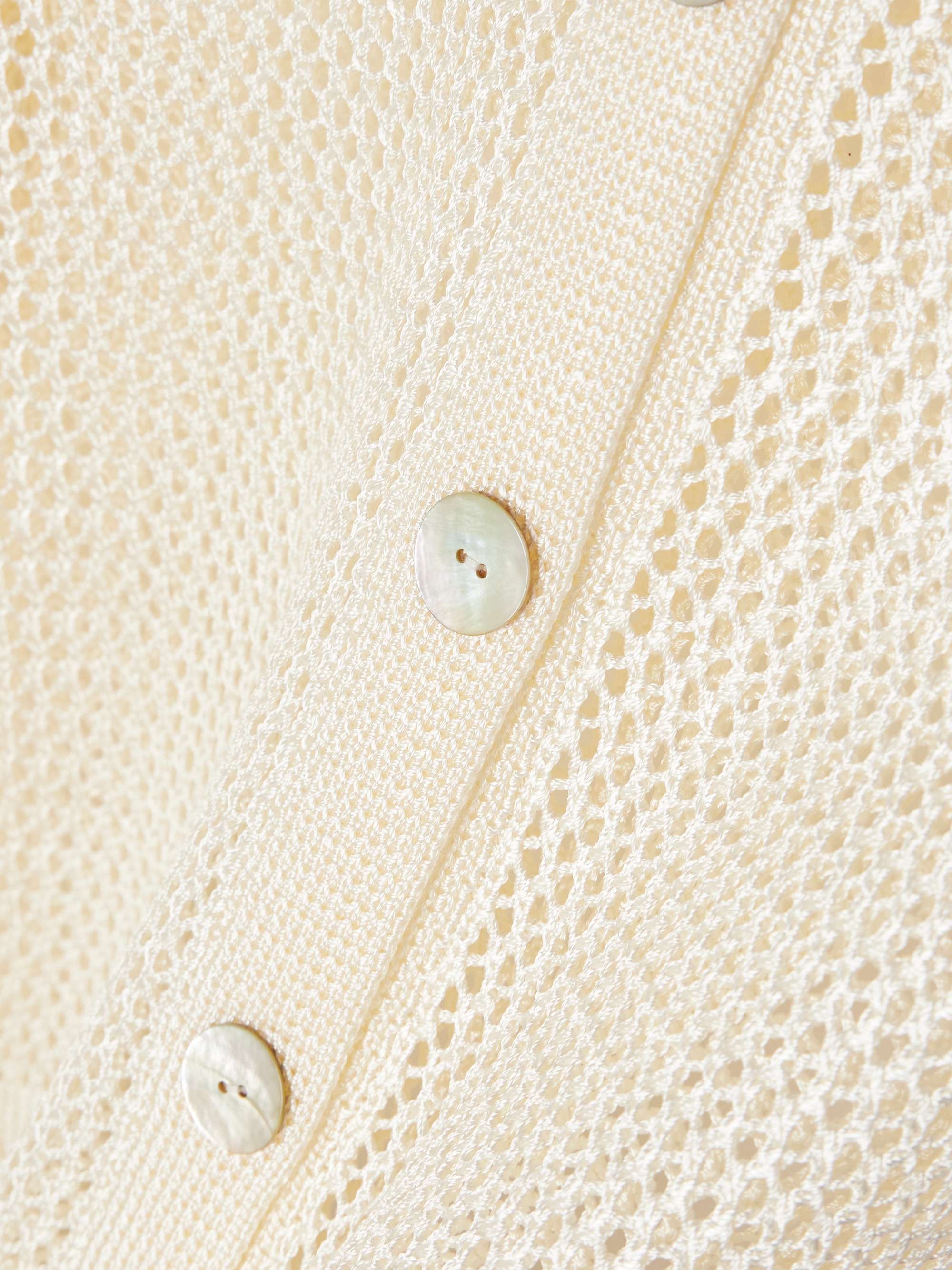 Crocheted cardigan view