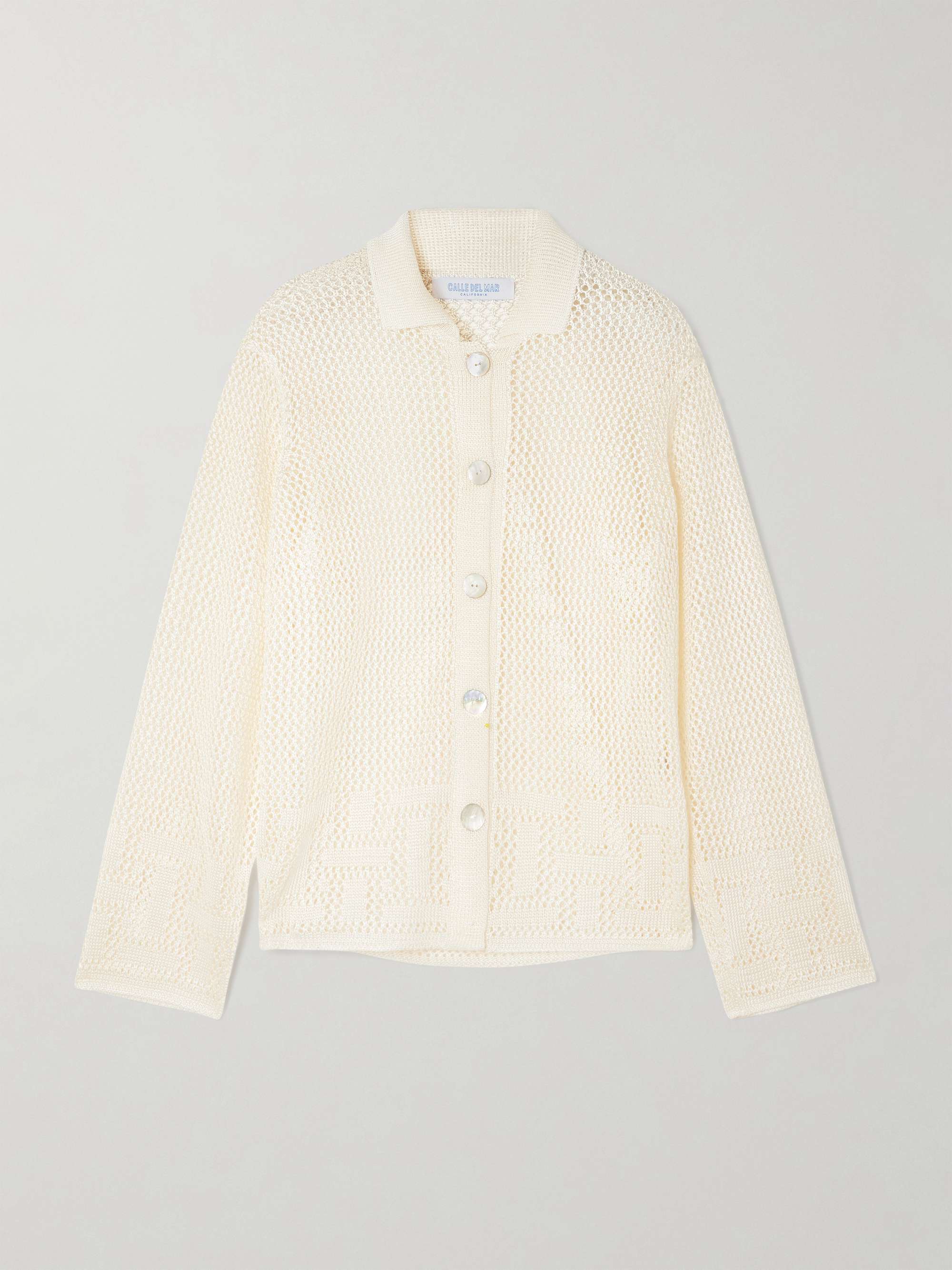 Crocheted cardigan view