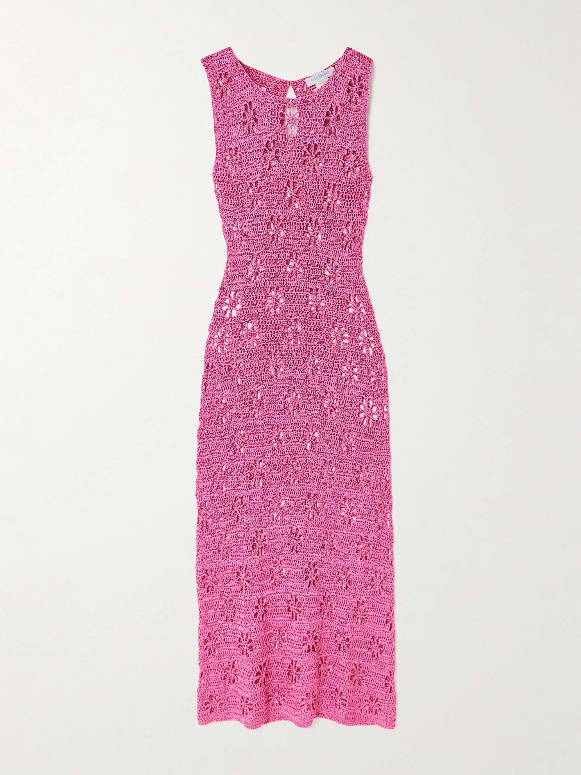 Crocheted midi dress view
