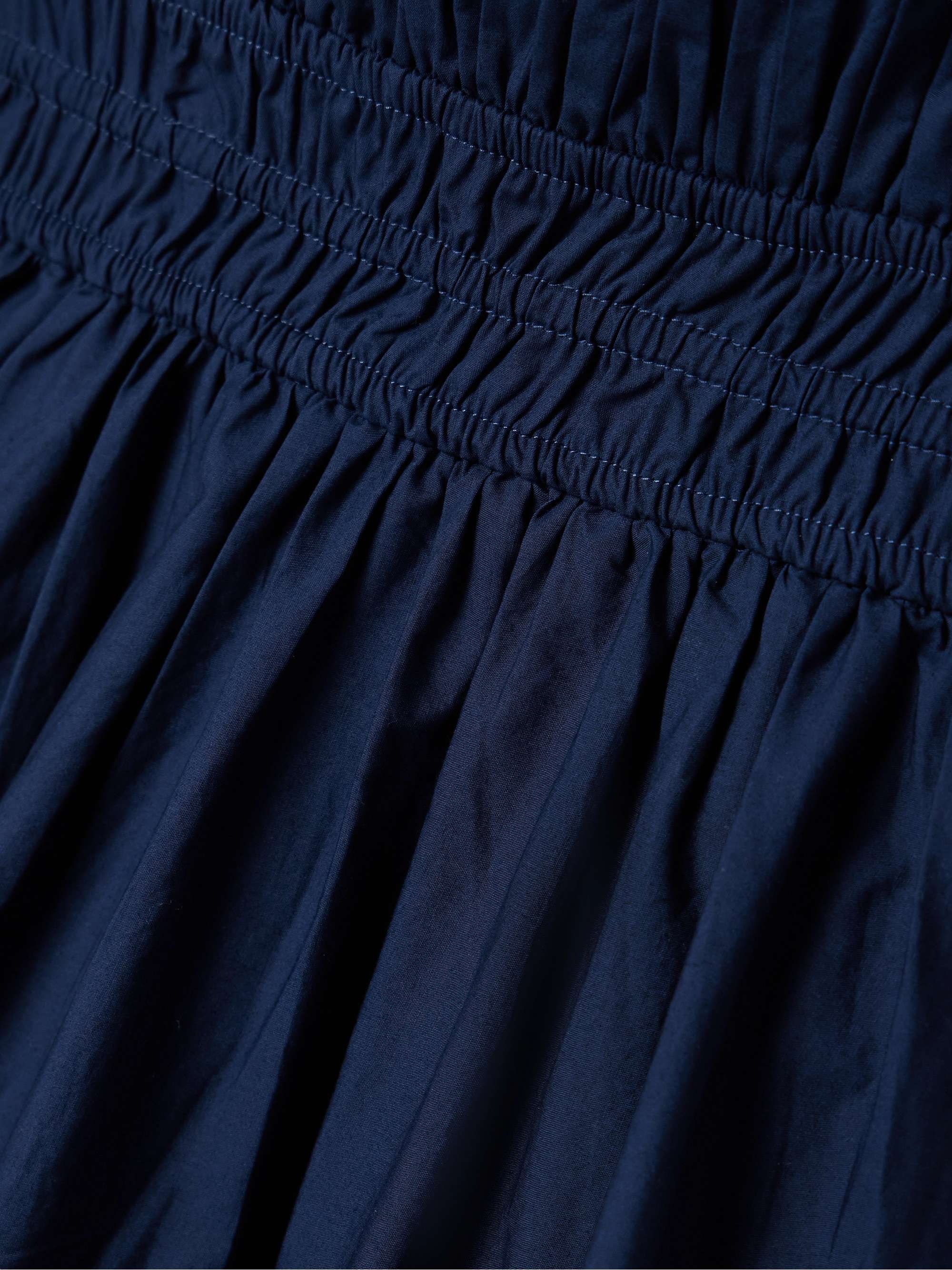Emmet pleated cotton-poplin midi dress view