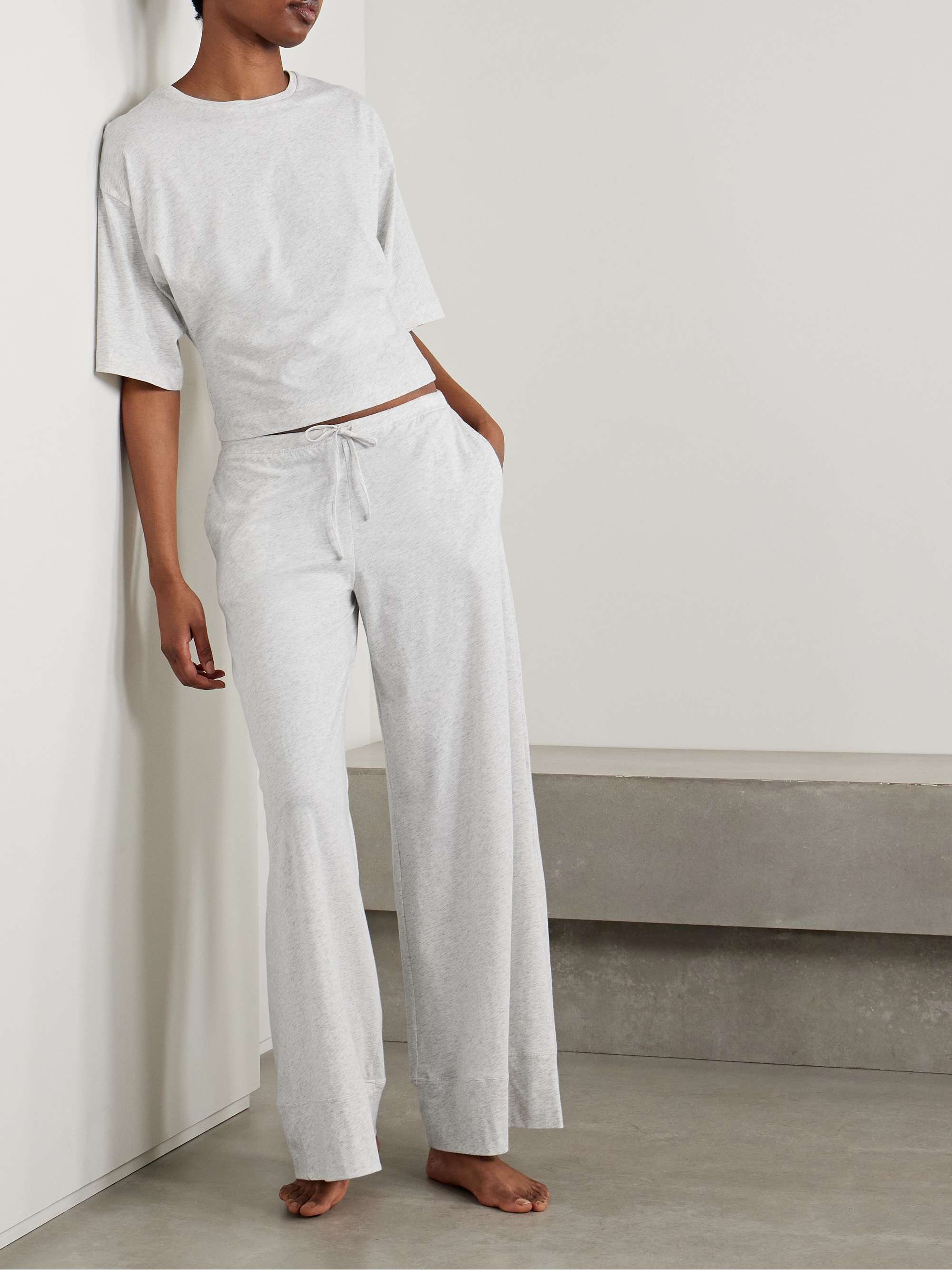 Coco organic Pima cotton-jersey pajama set view