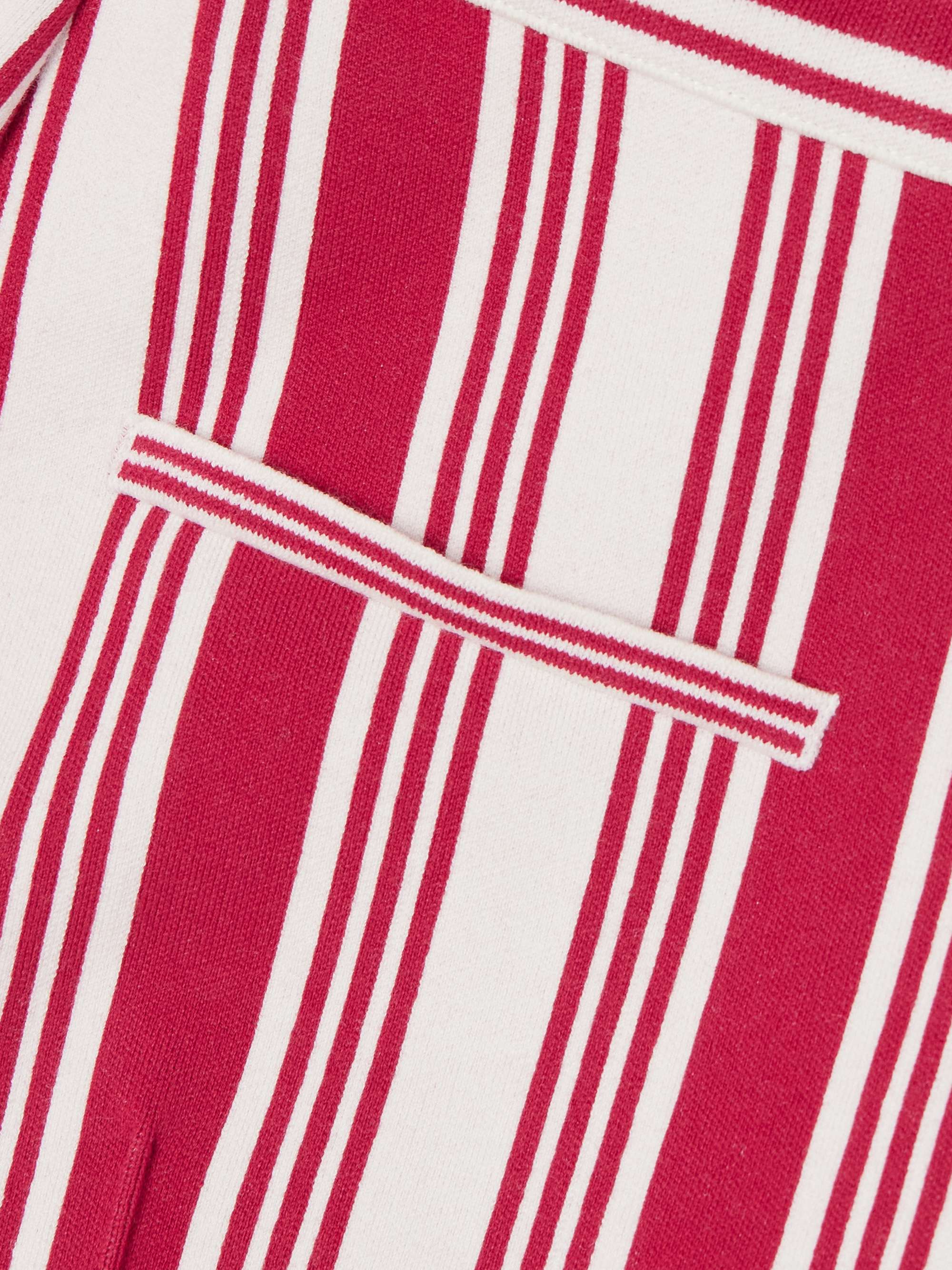 Louis cropped striped cotton-blend straight-leg pants view