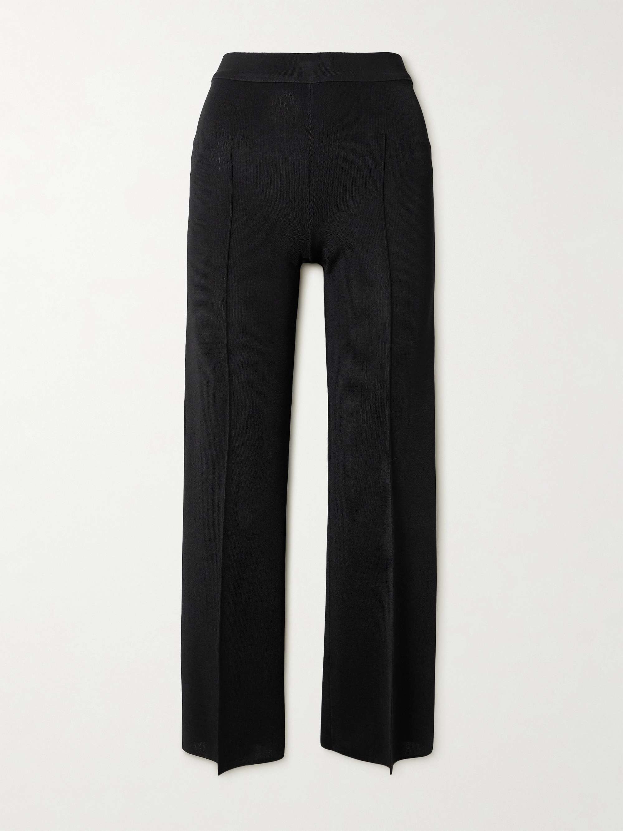 Kick knitted straight-leg pants view