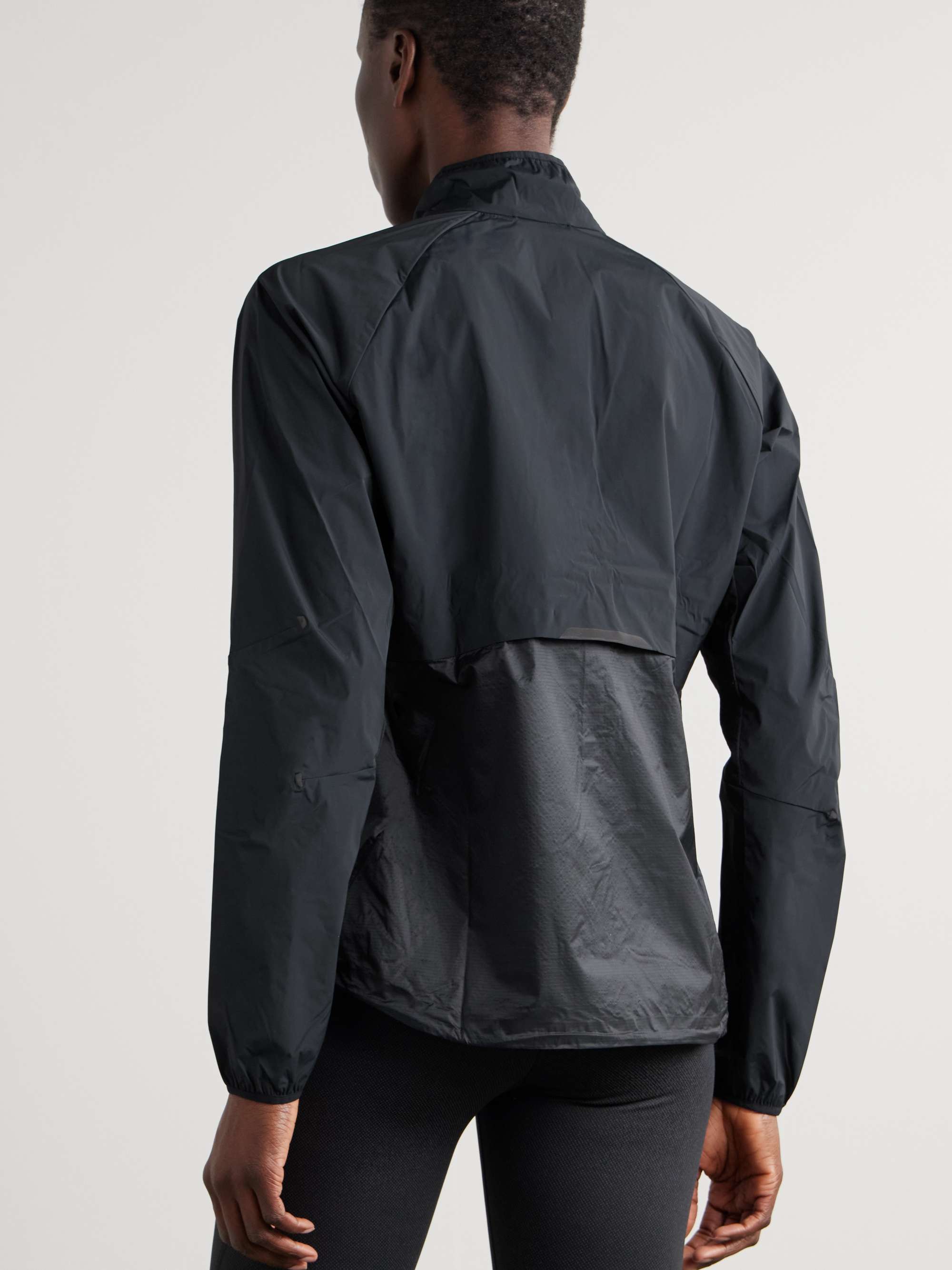 Weather layered recycled-shell jacket view