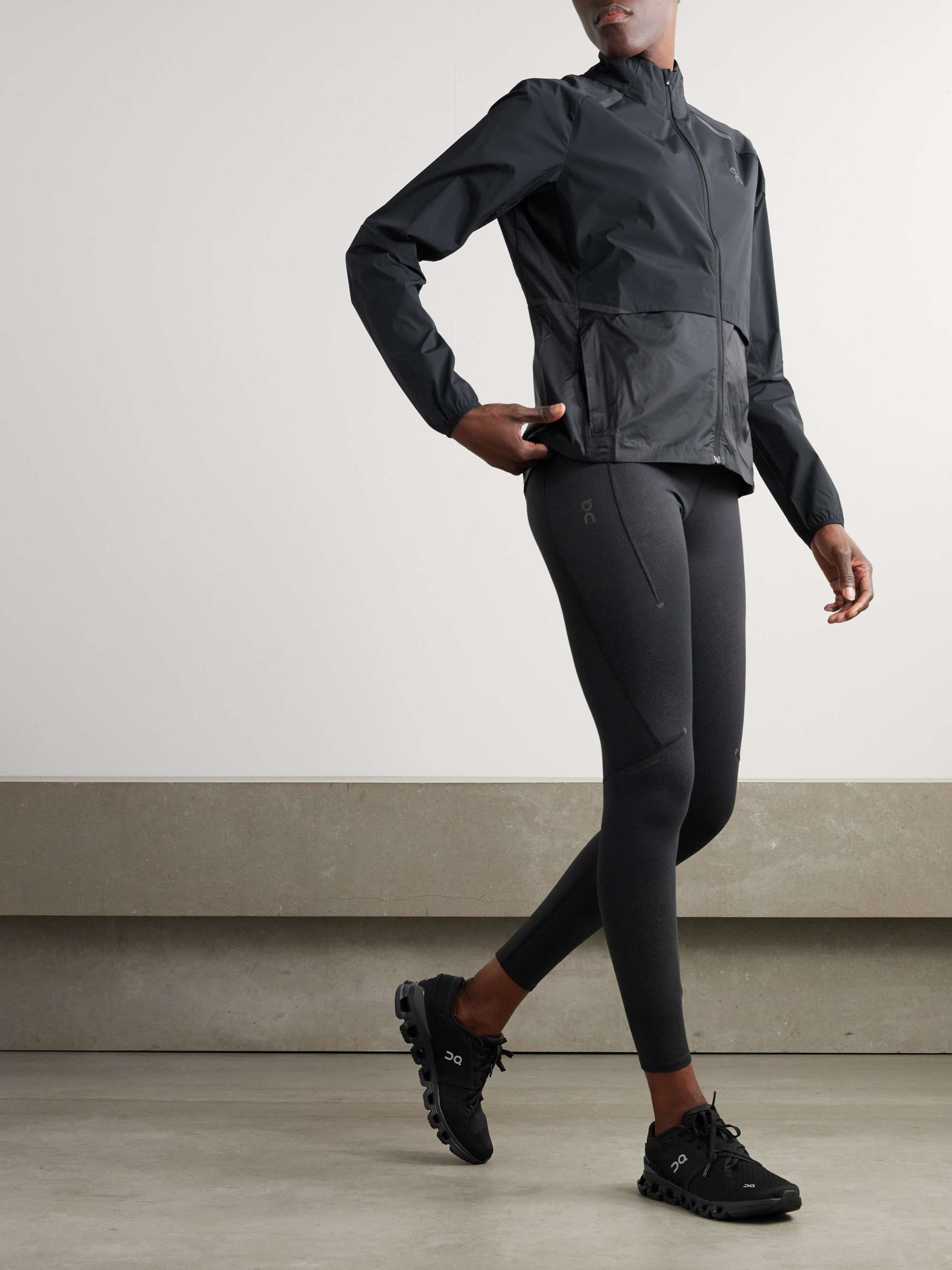 Weather layered recycled-shell jacket view