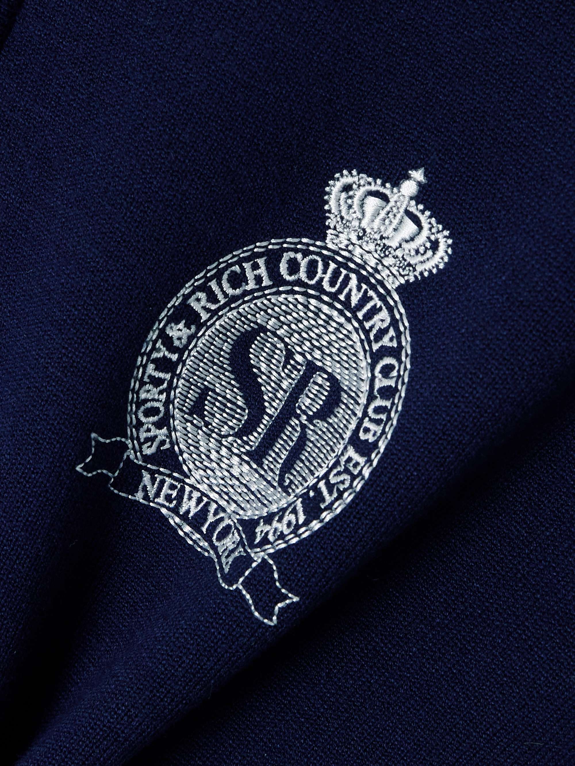Royal Club embroidered striped knitted cardigan view