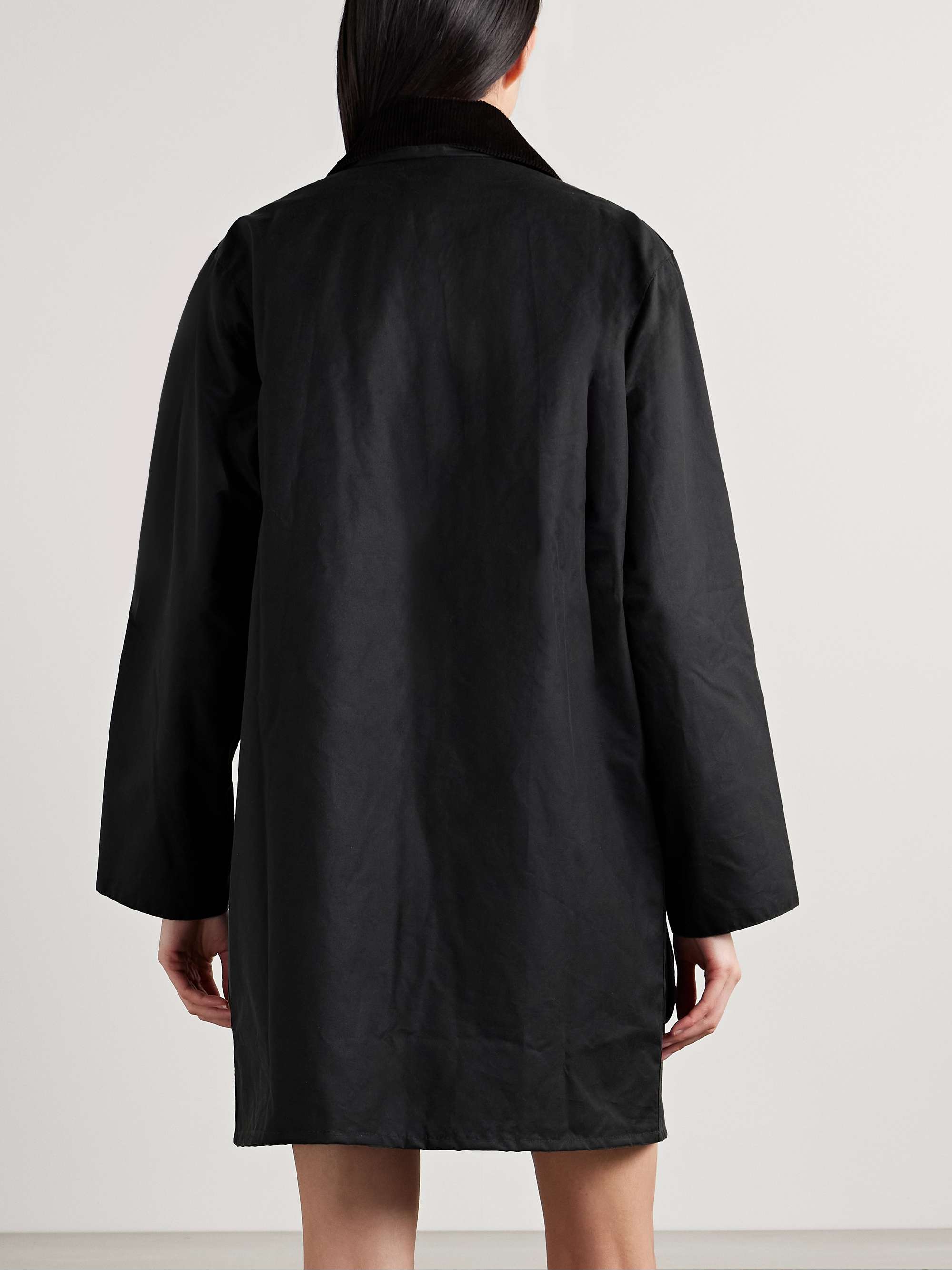 + Barbour The Edit by Alexa Loren corduroy-trimmed waxed-cotton jacket view
