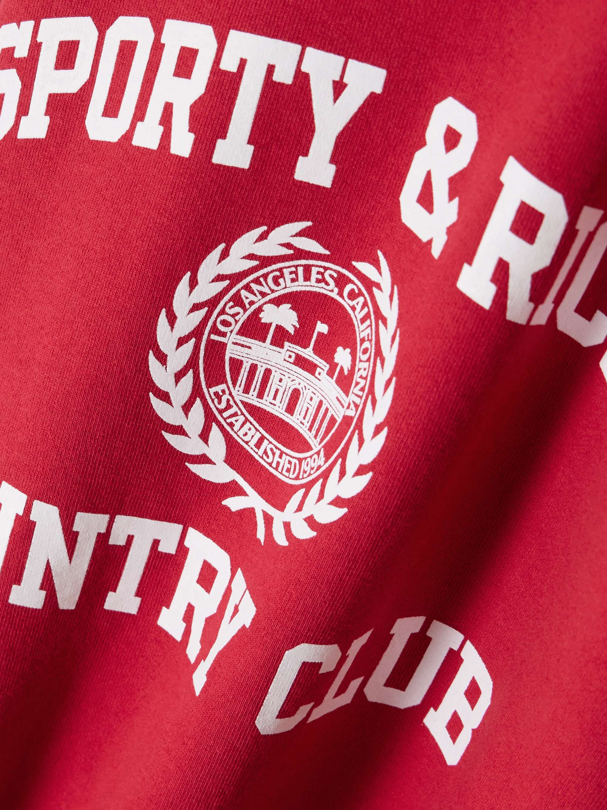 Varsity Crest printed cotton-jersey sweatshirt view
