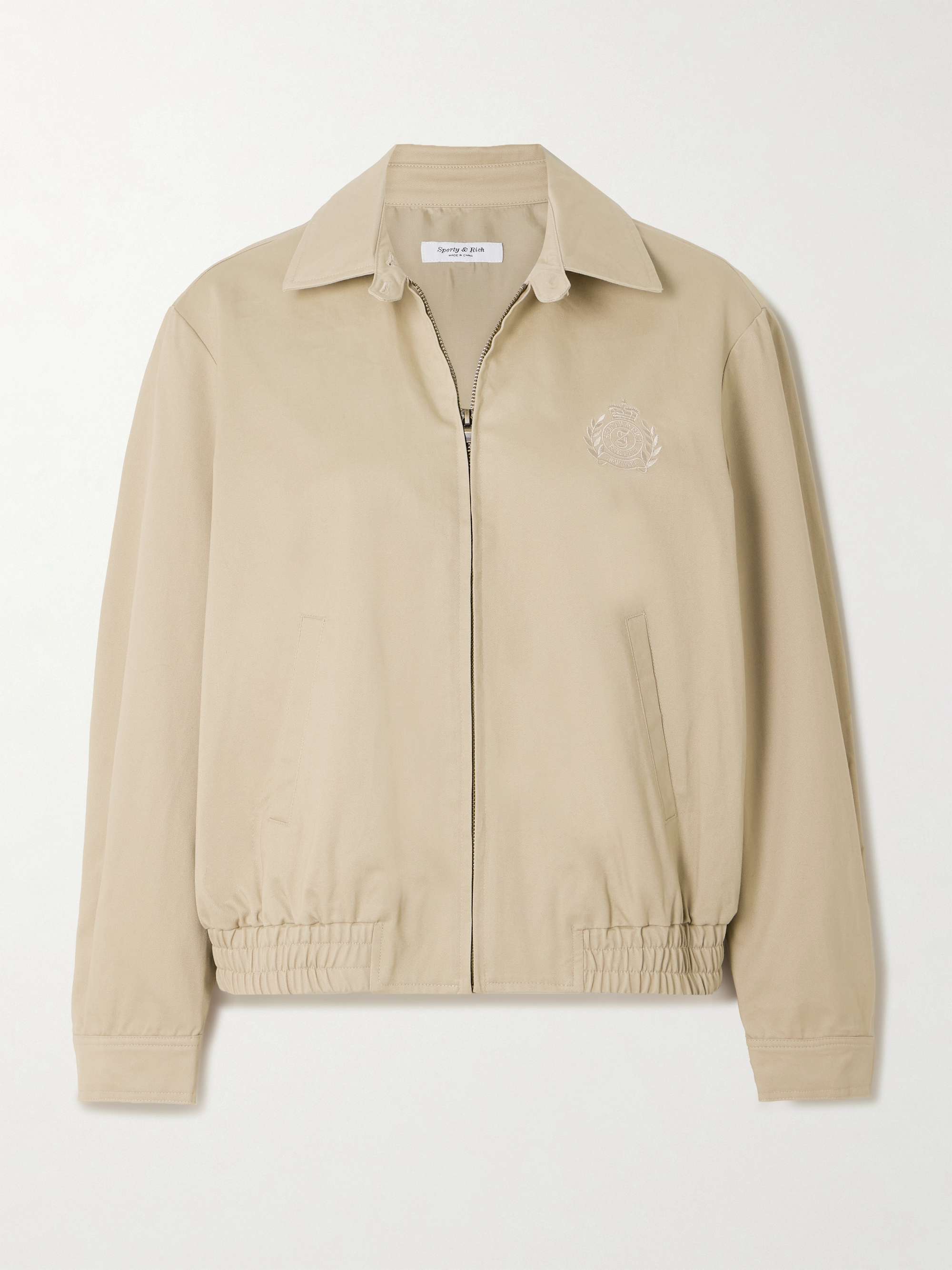 Prep H&W Crest embroidered cotton-twill jacket view