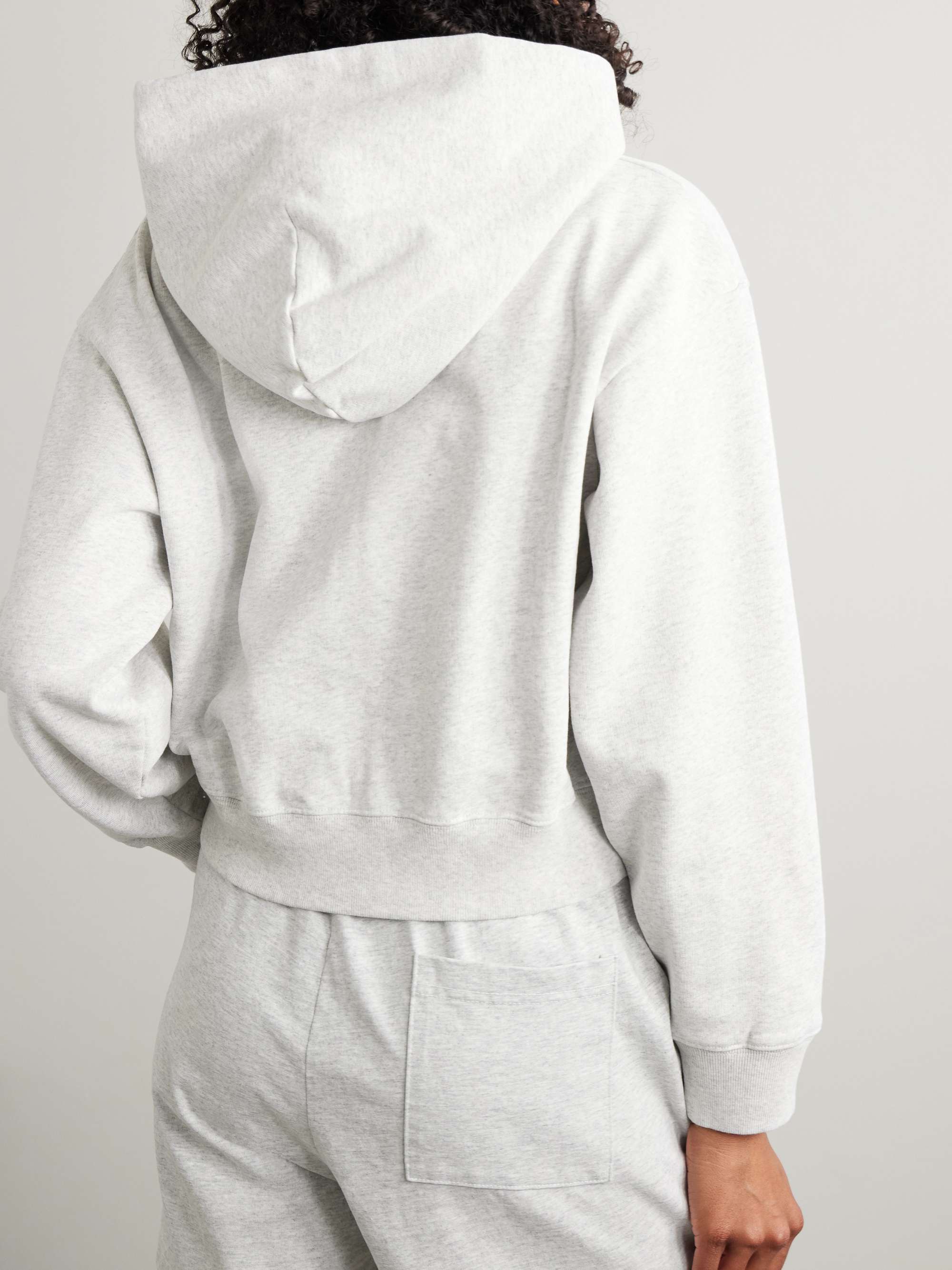 Varsity Crest printed cotton-jersey hoodie view