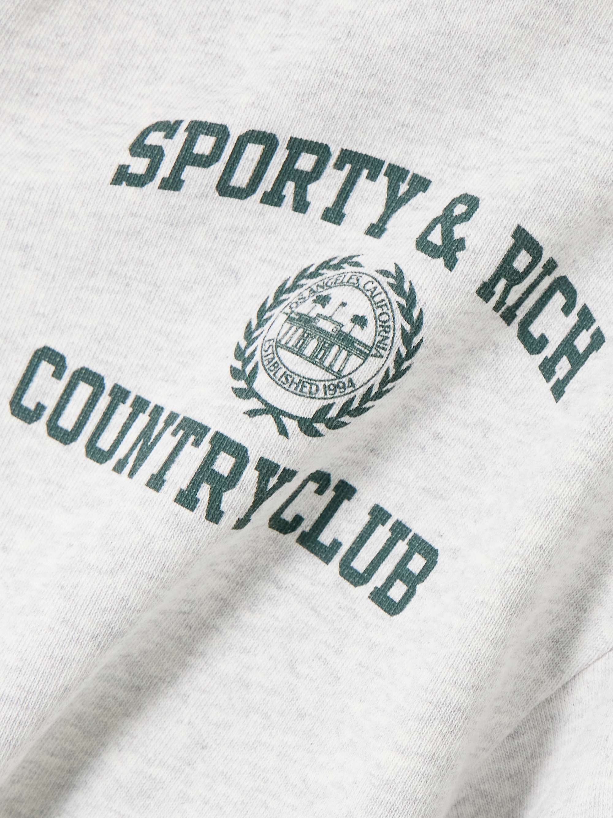 Varsity Crest printed cotton-jersey hoodie view