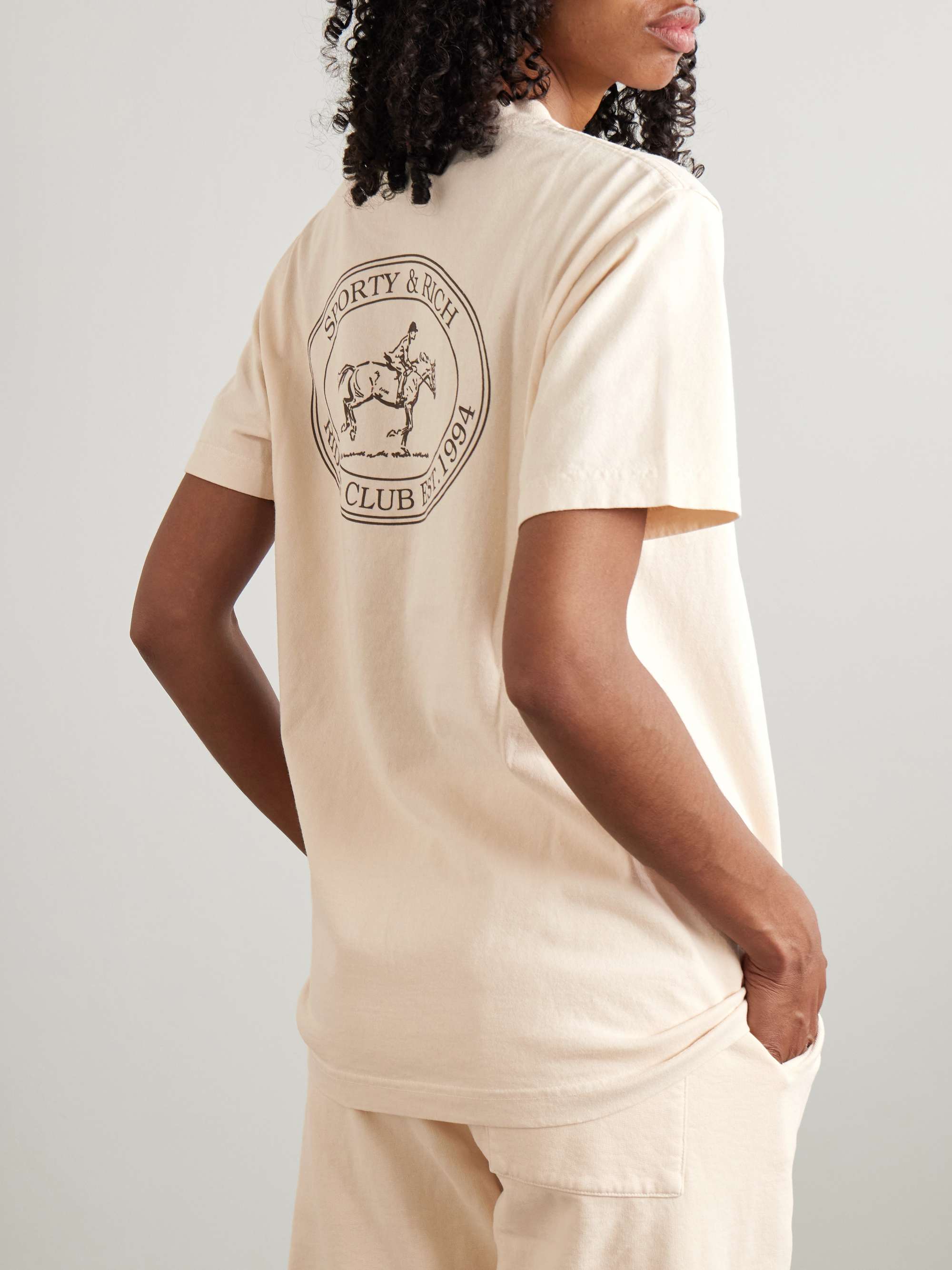 Riding Club printed cotton-jersey T-shirt view