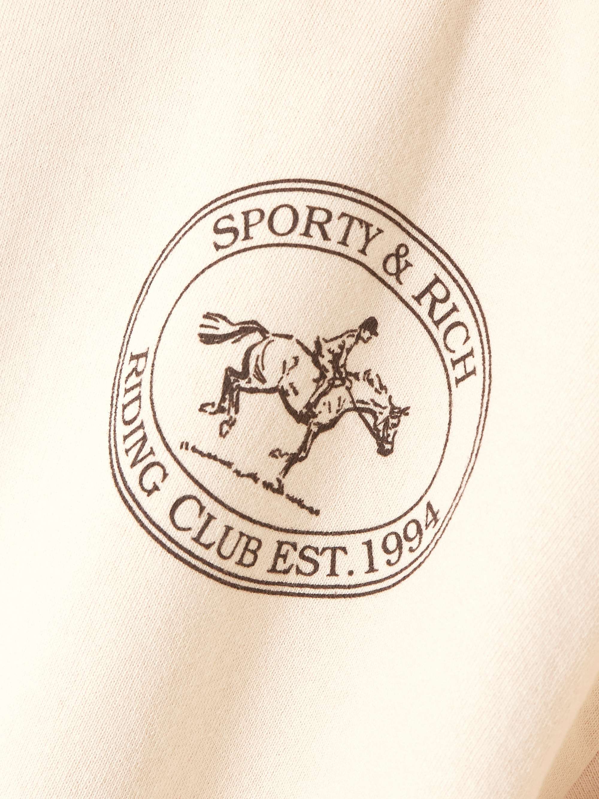 Riding Club printed cotton-jersey hoodie view