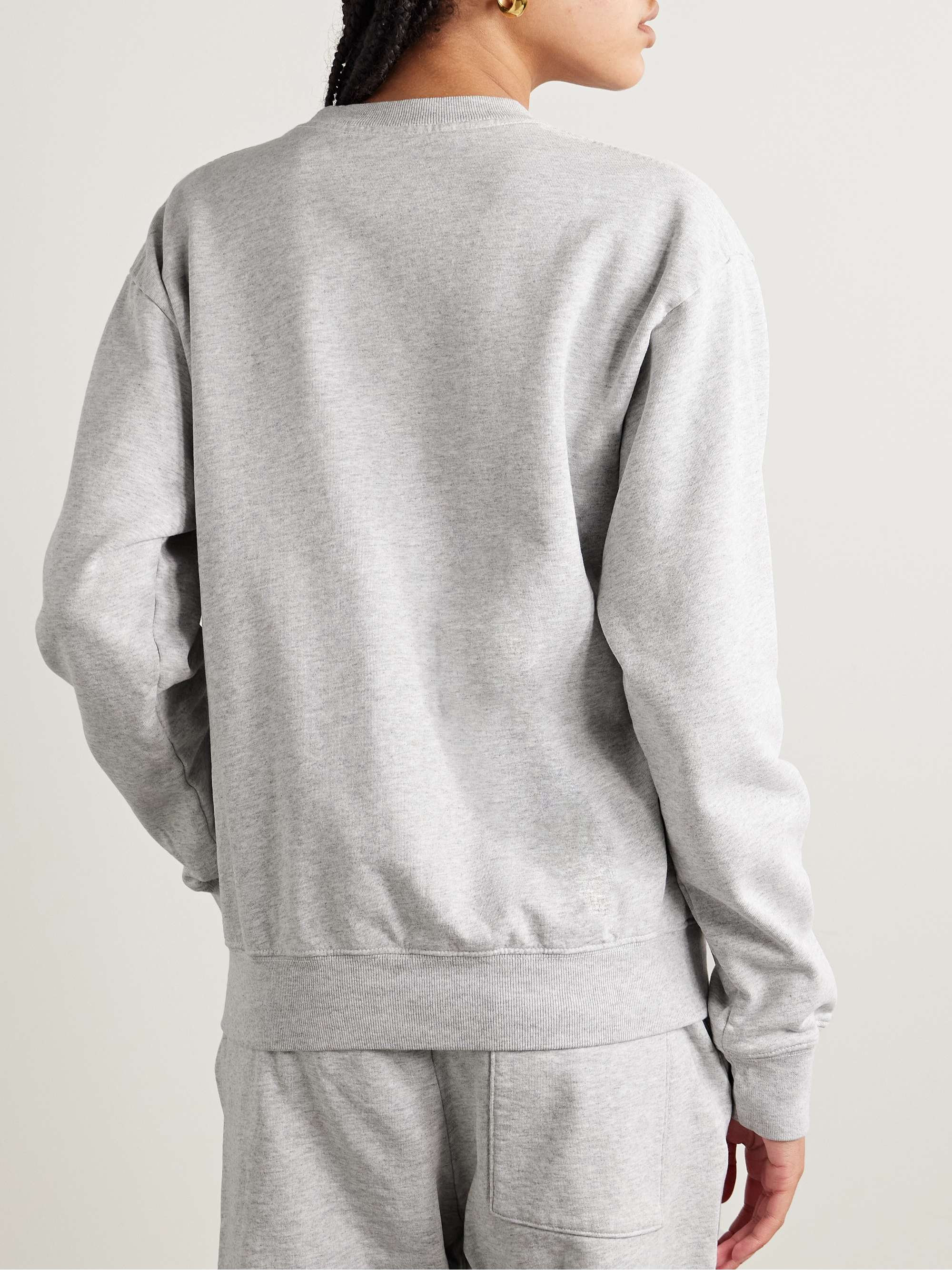 Printed cotton-blend jersey sweatshirt view