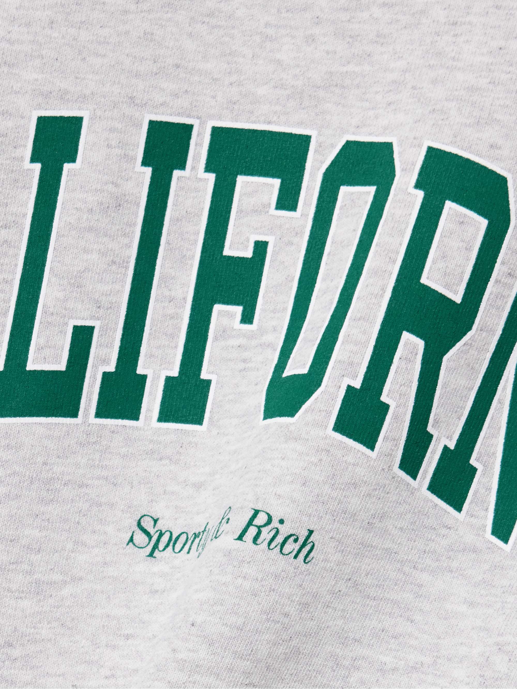 Printed cotton-blend jersey sweatshirt view