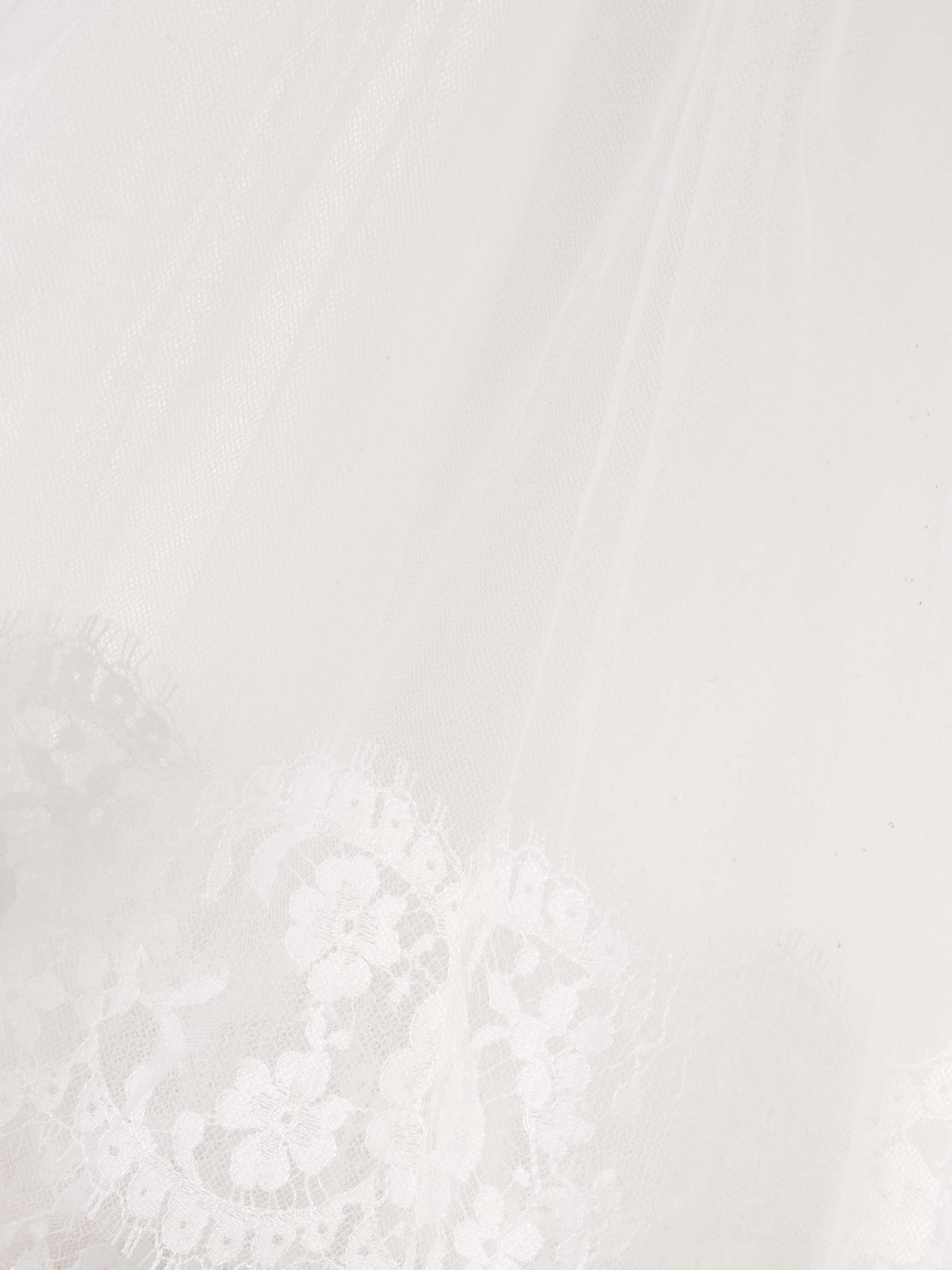 Mystery of Roulettes lace-trimmed layered tulle robe view