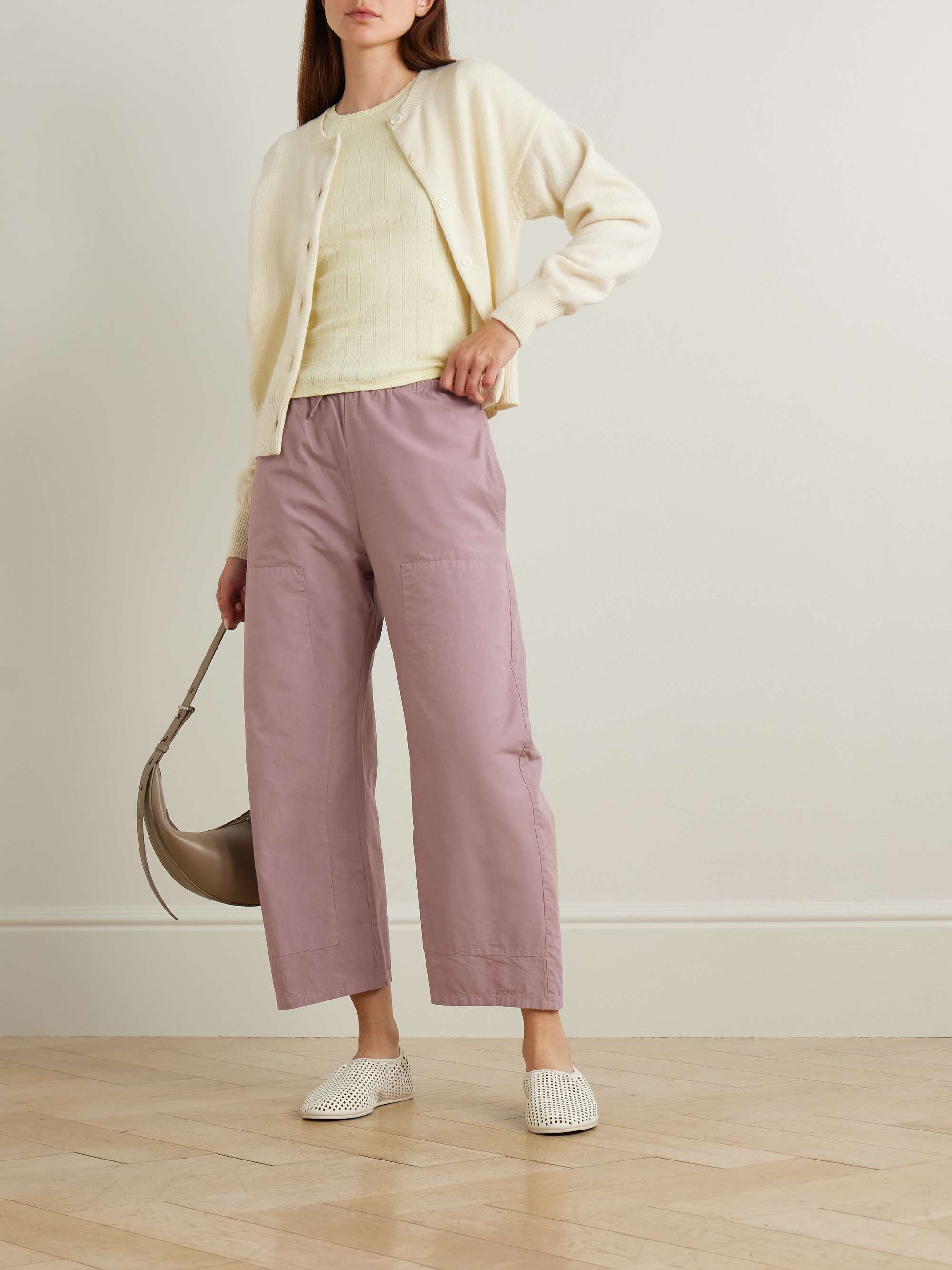 Kyoto cotton wide-leg pants view