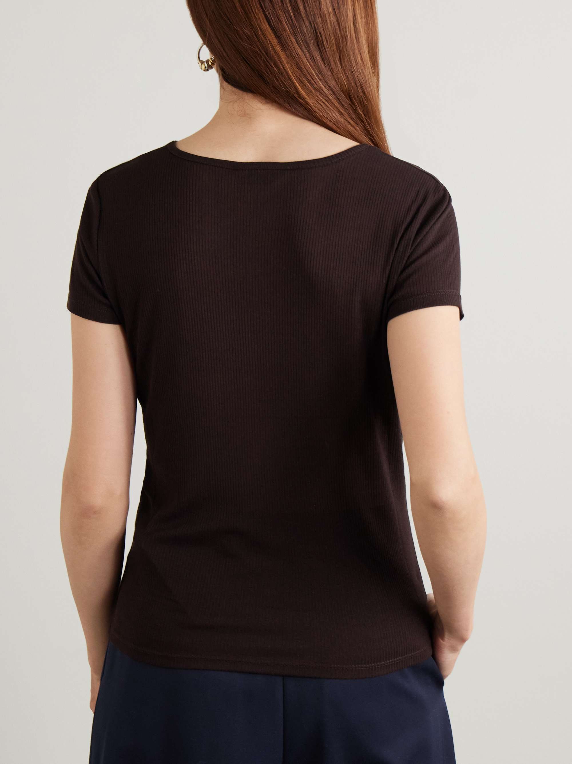 Rozzi ribbed jersey T-shirt view