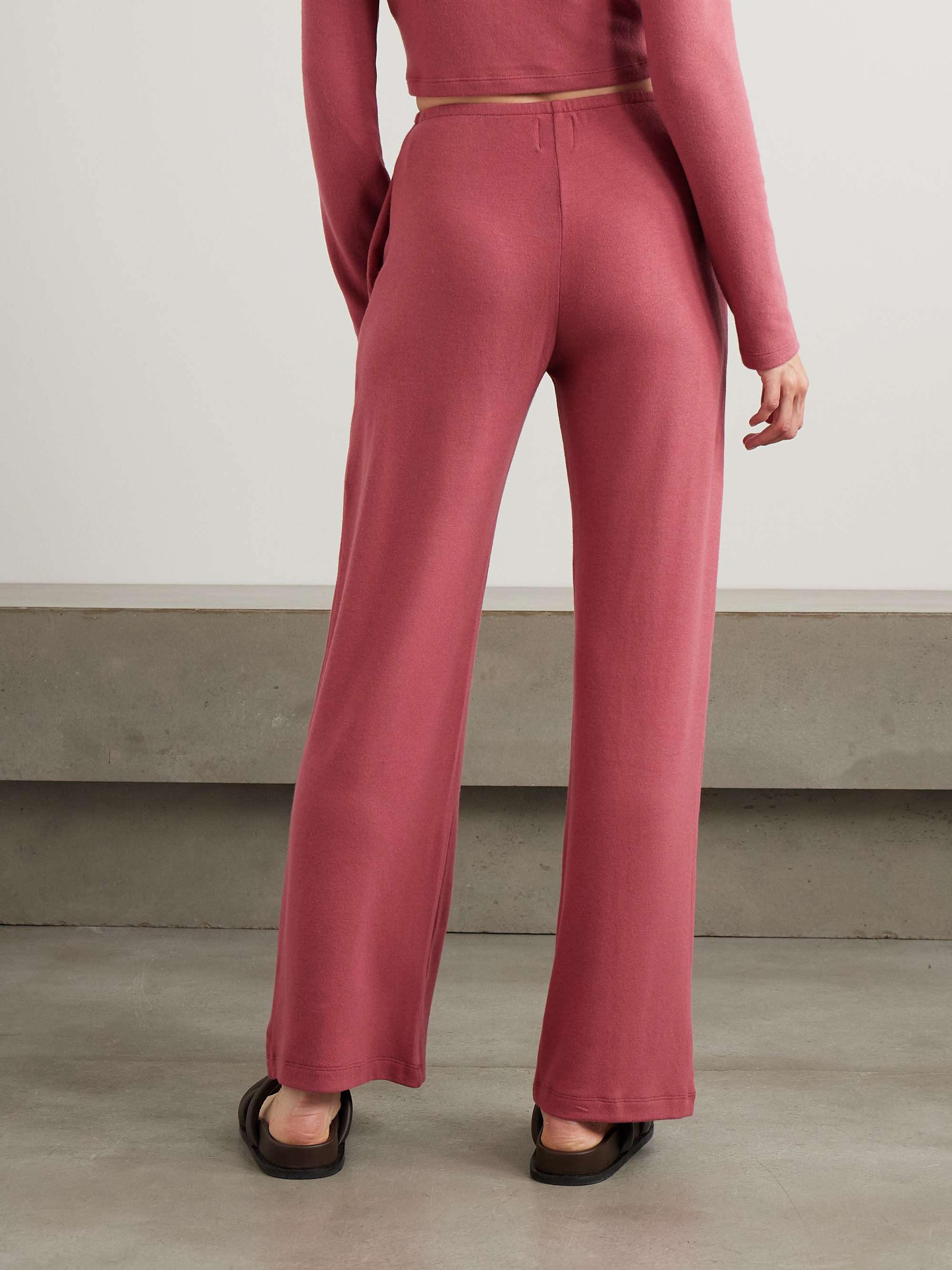 Lauren stretch-jersey flared track pants view