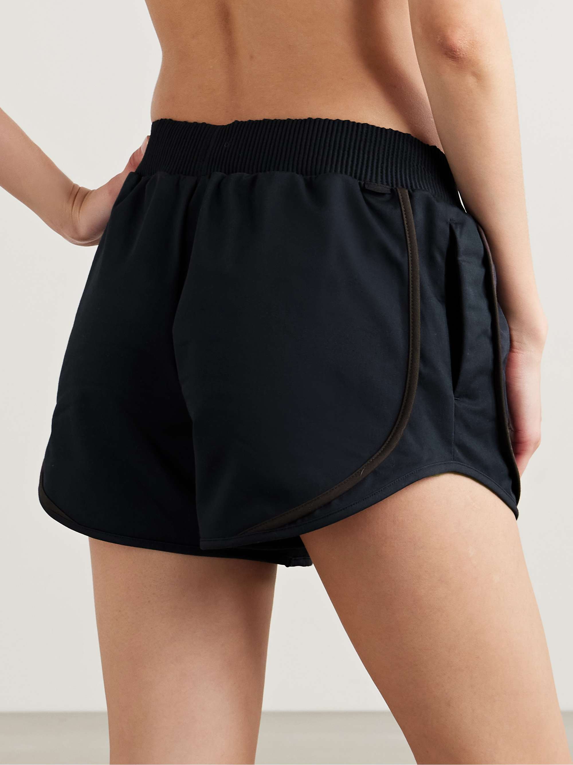 Cotton-blend twill shorts view