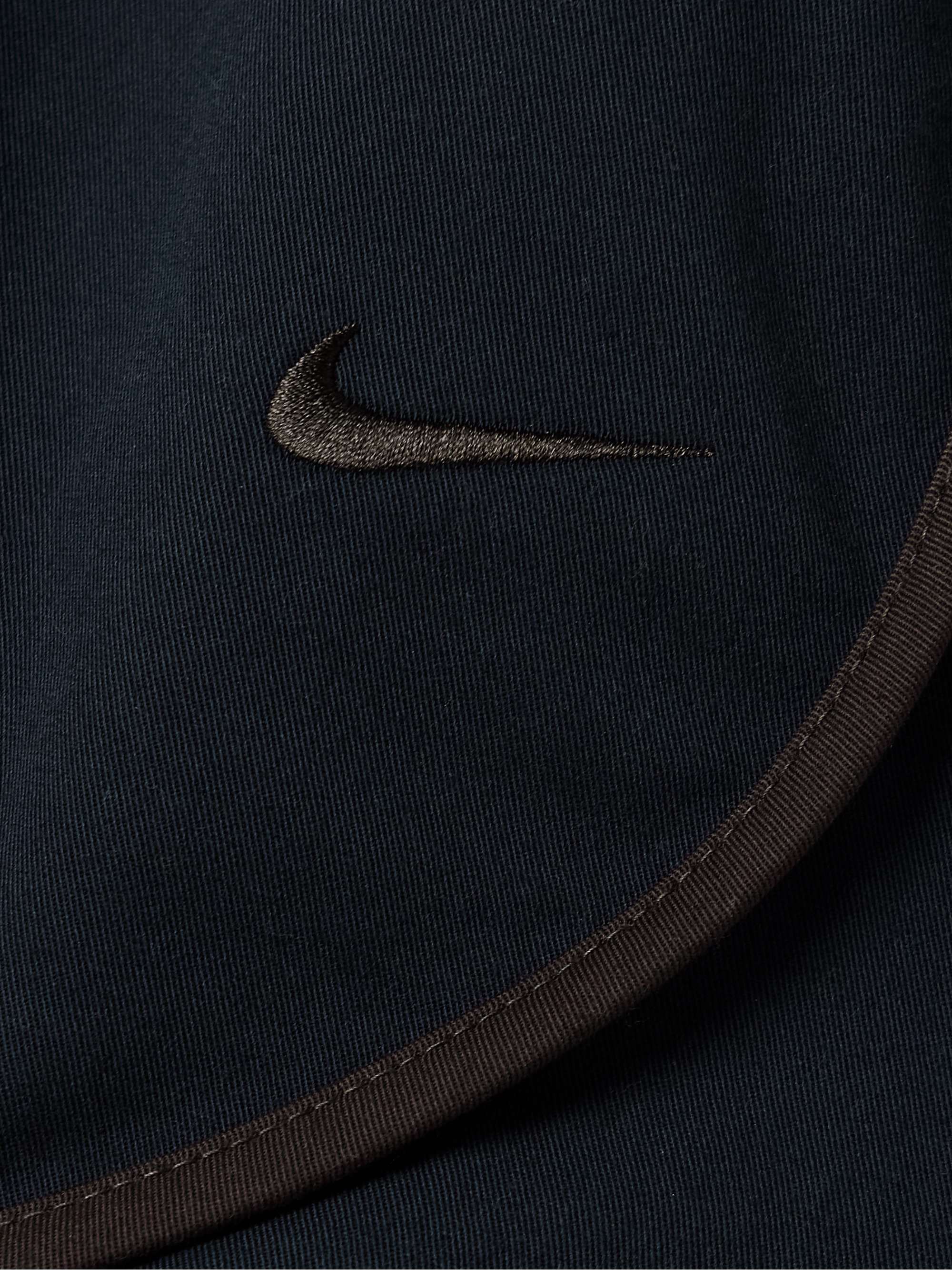 Cotton-blend twill shorts view