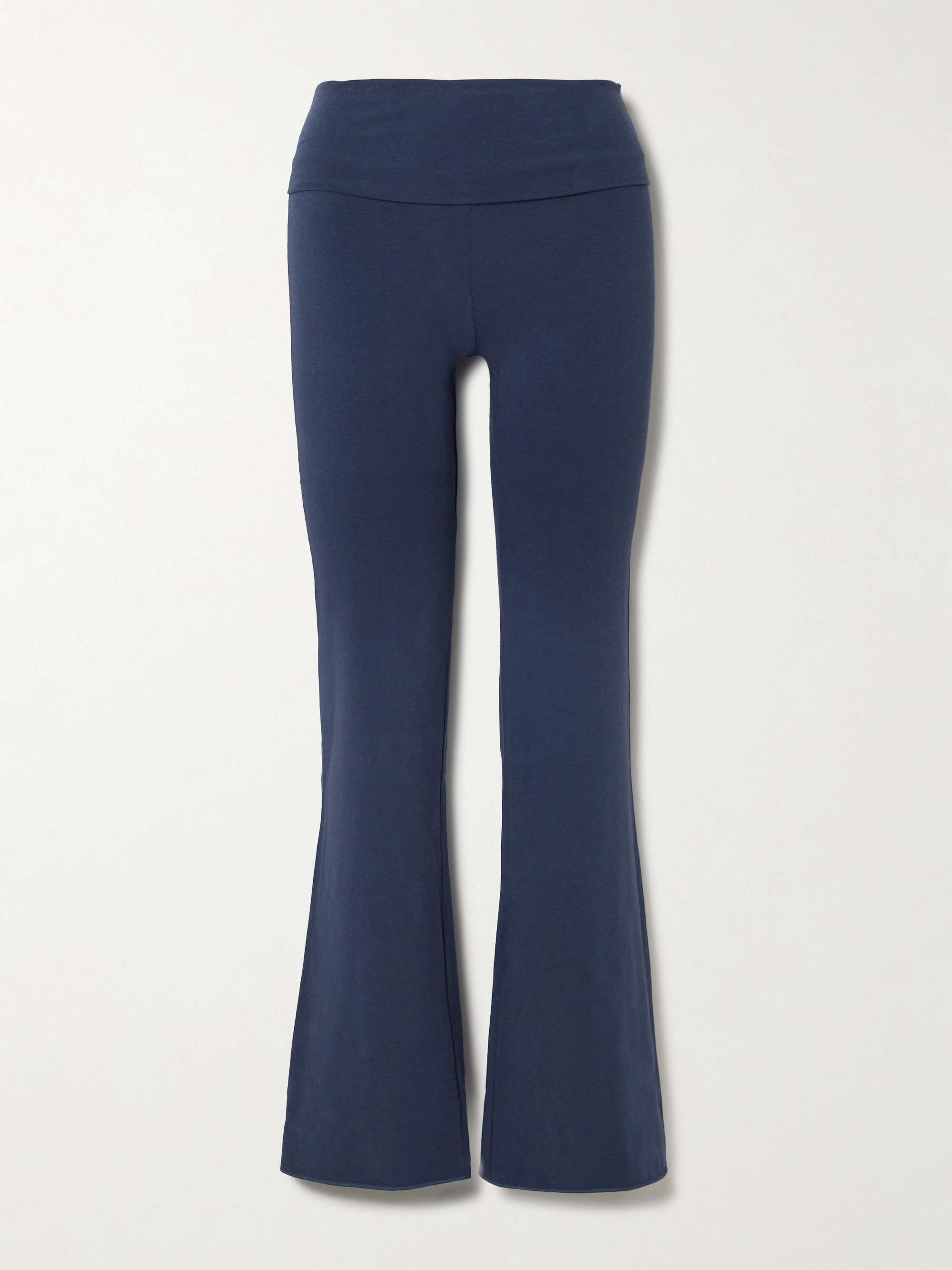 Stretch-Cotton Jersey Foldover Pants view