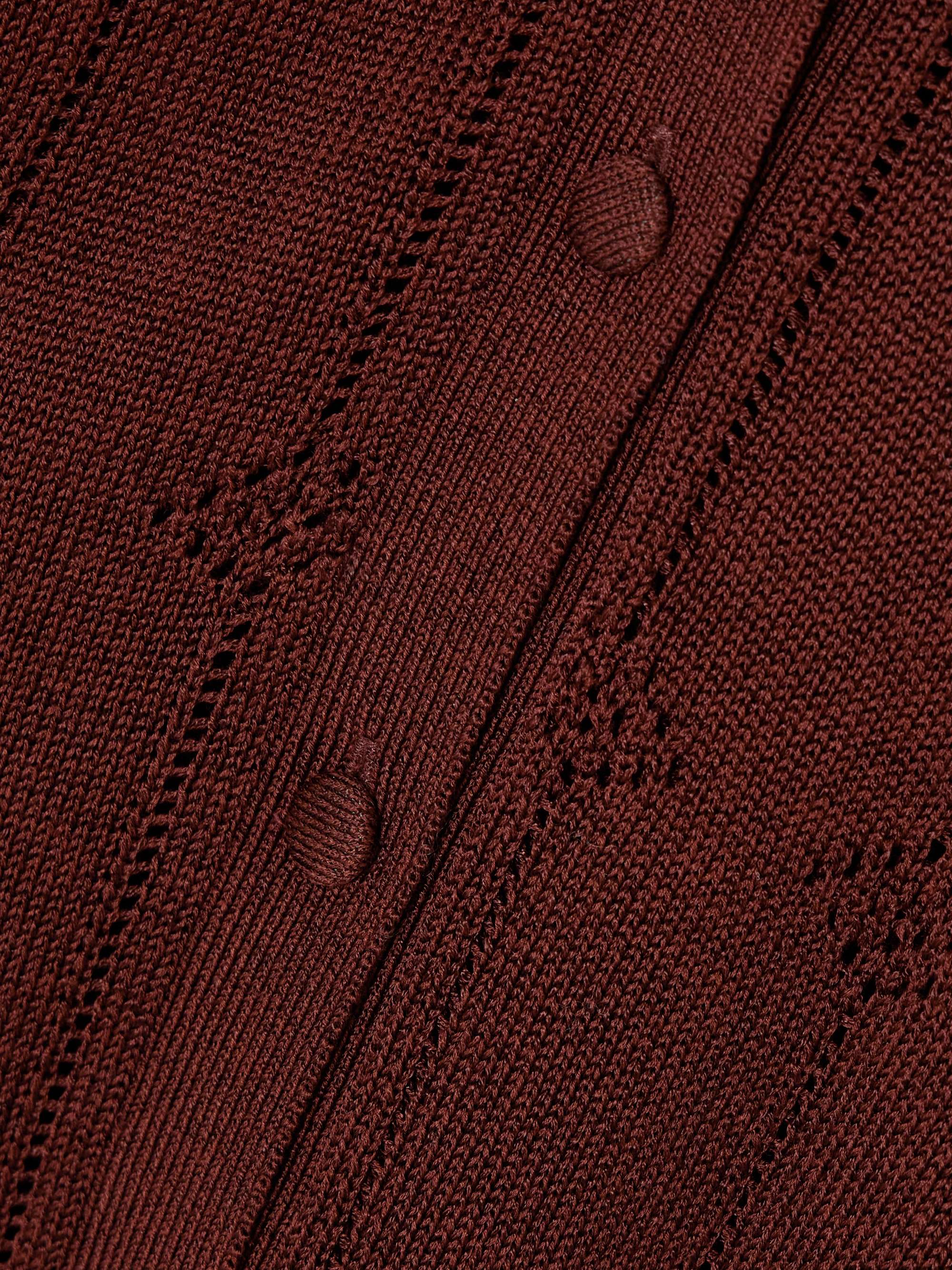 Chimère Onirique open-knit cotton-blend dress view