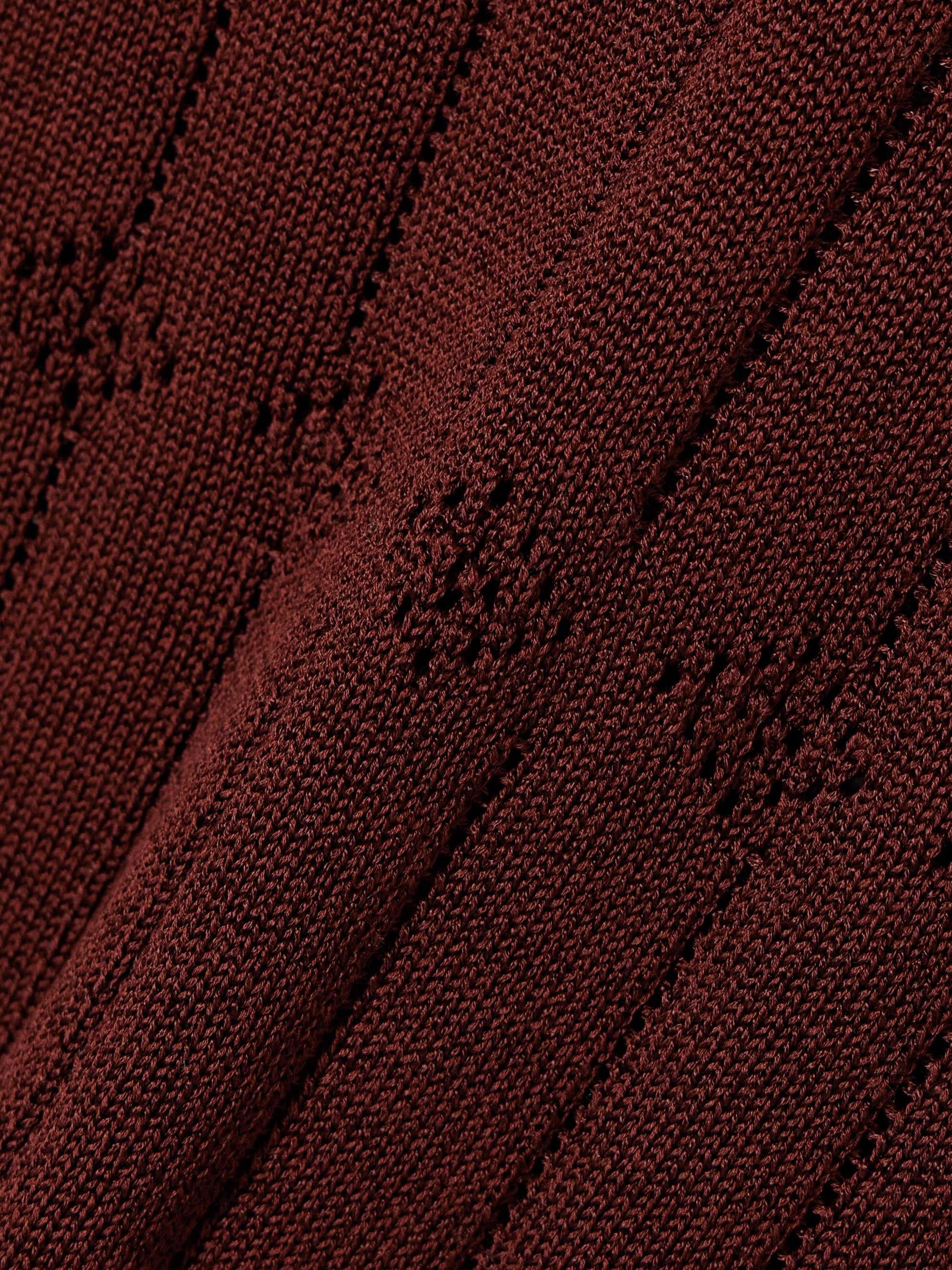 Chimère Reverie open-knit cotton-blend top view