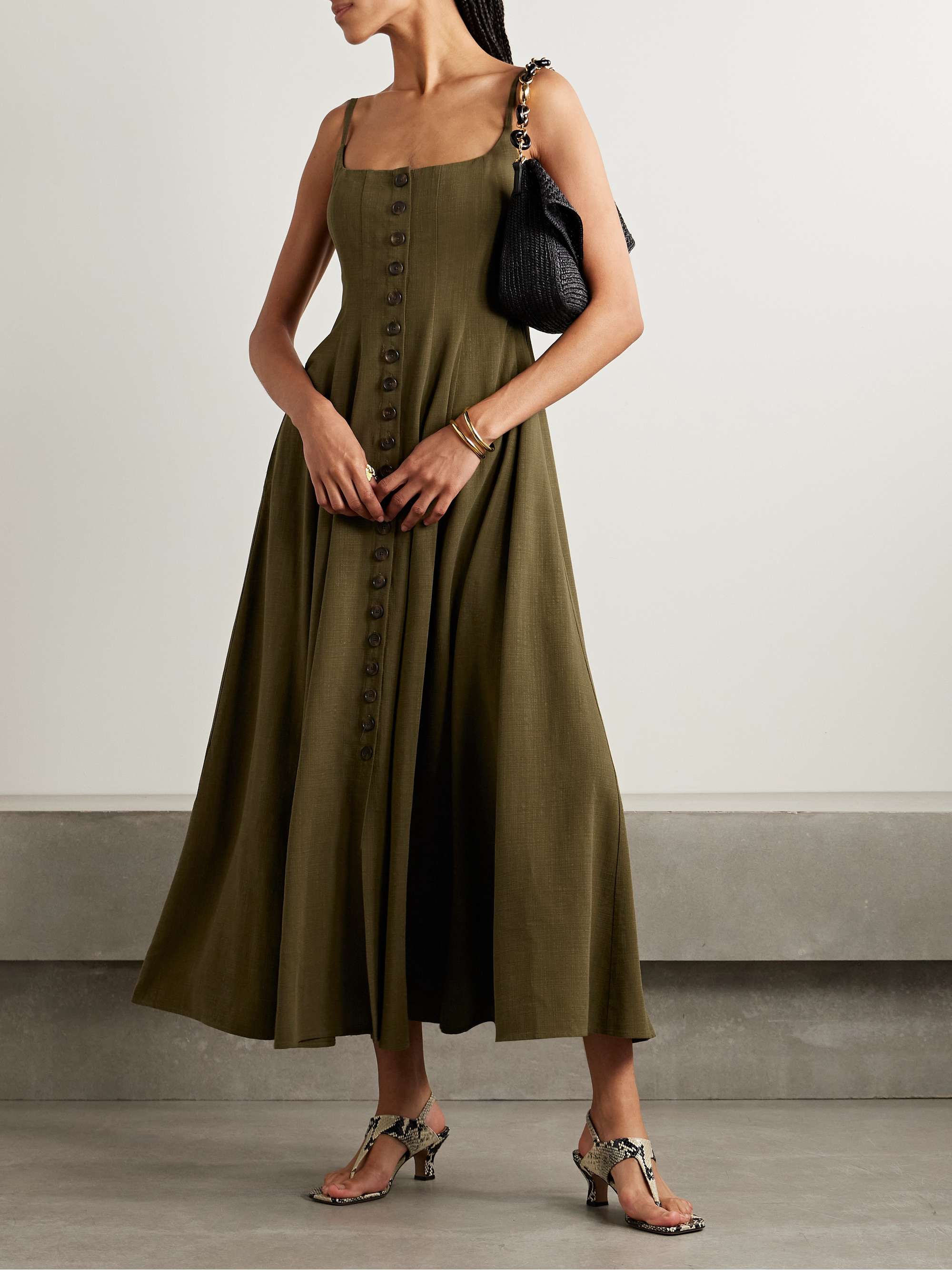 Alba woven midi dress view