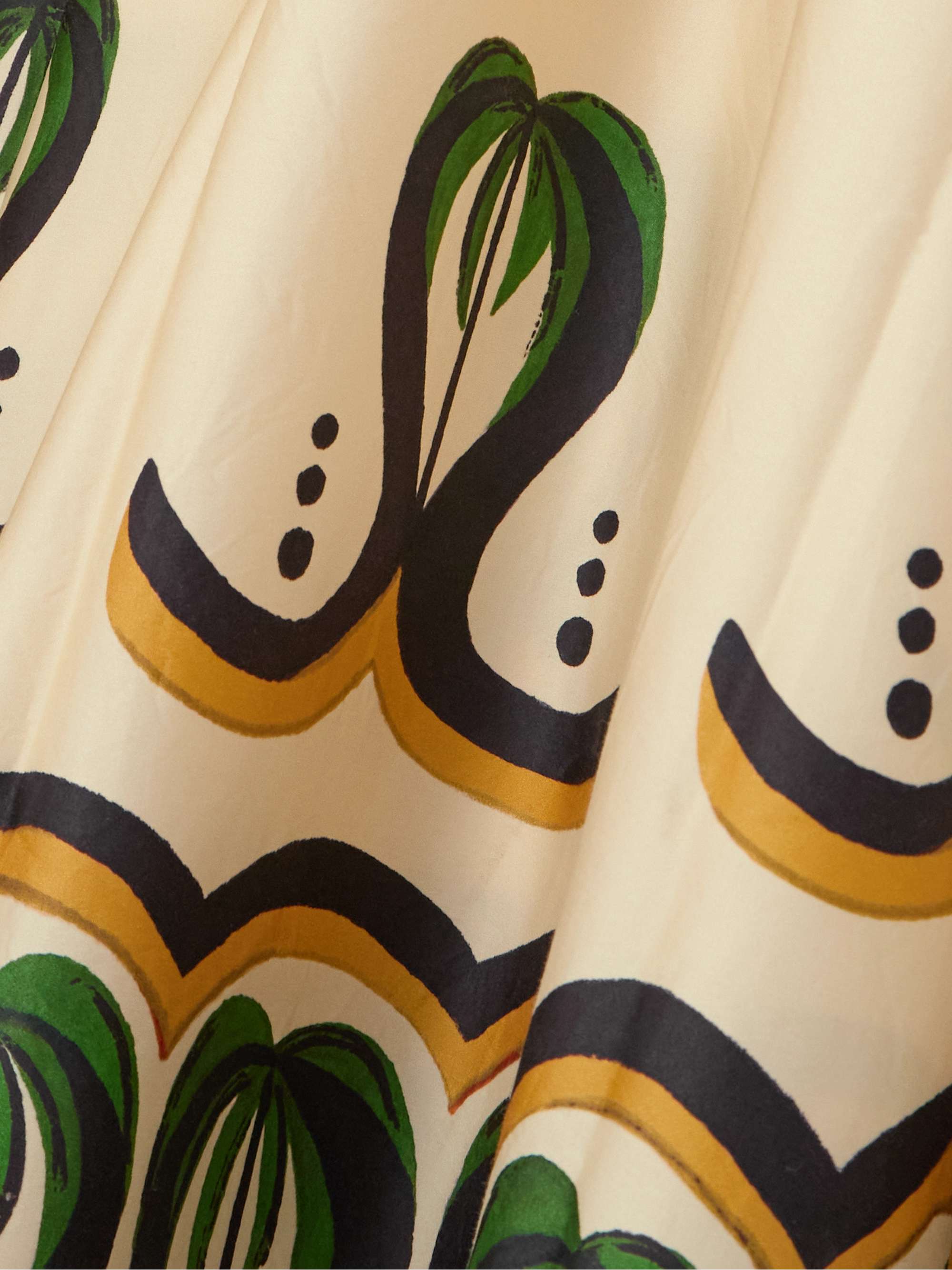 Coconut cotton-blend maxi skirt view