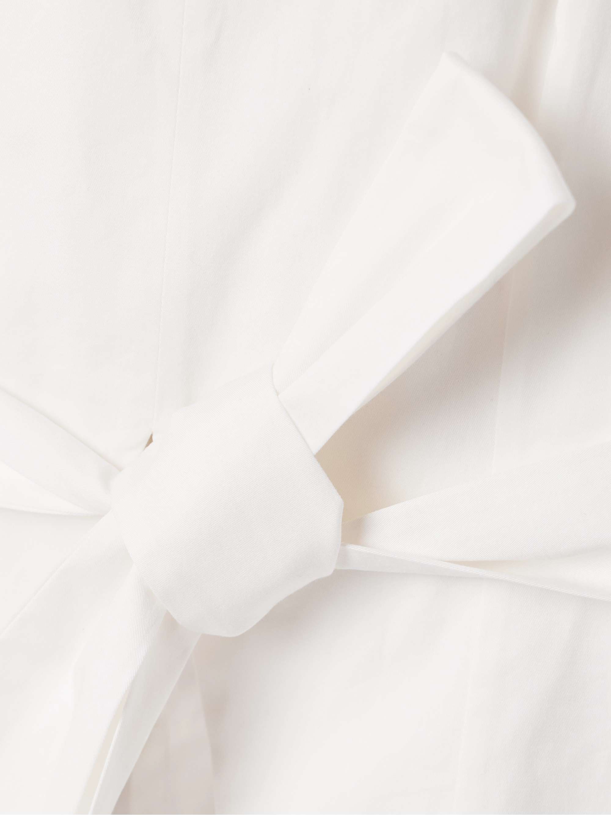 Anita cotton-blend twill halterneck top view