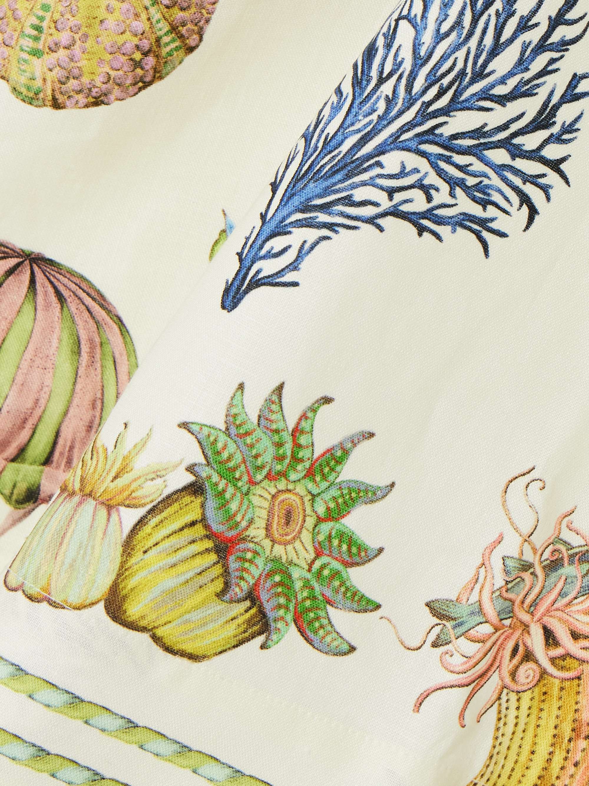 + Sam Pauletto Sea printed linen mini dress view