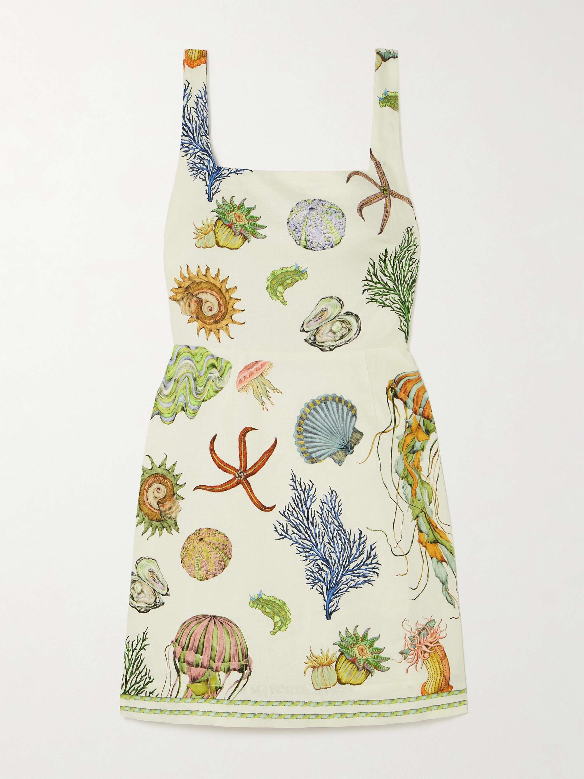 + Sam Pauletto Sea printed linen mini dress view