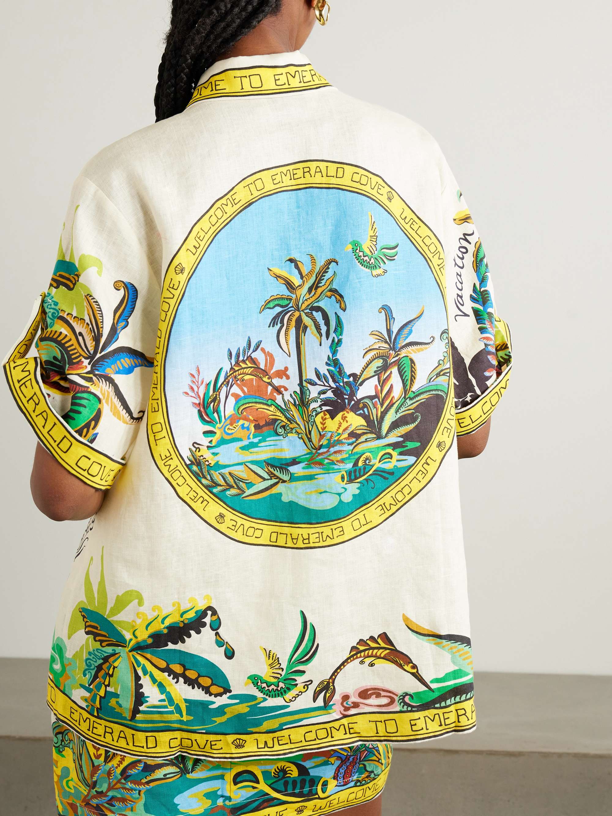 Day Dream printed linen shirt view