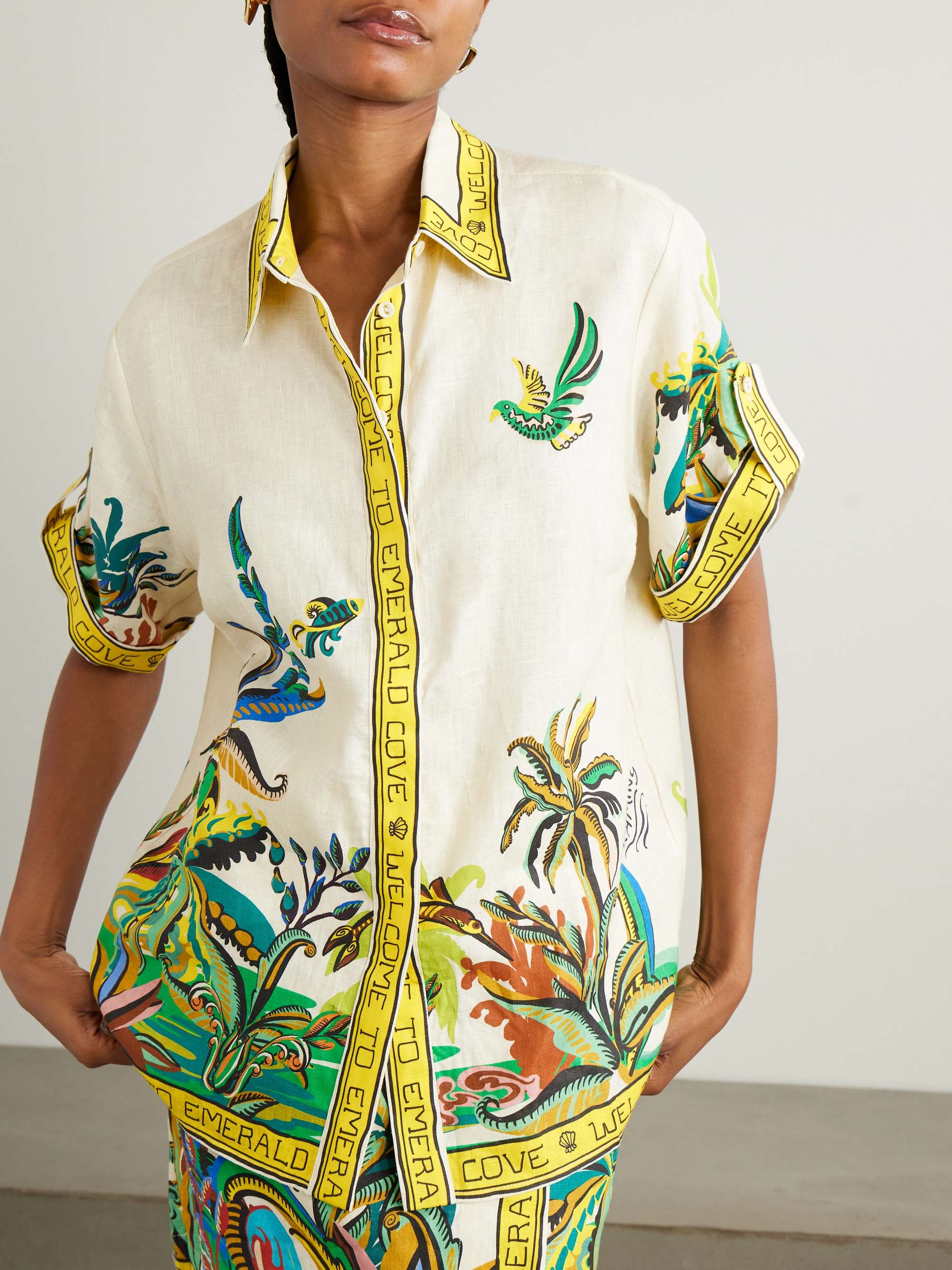 Day Dream printed linen shirt view