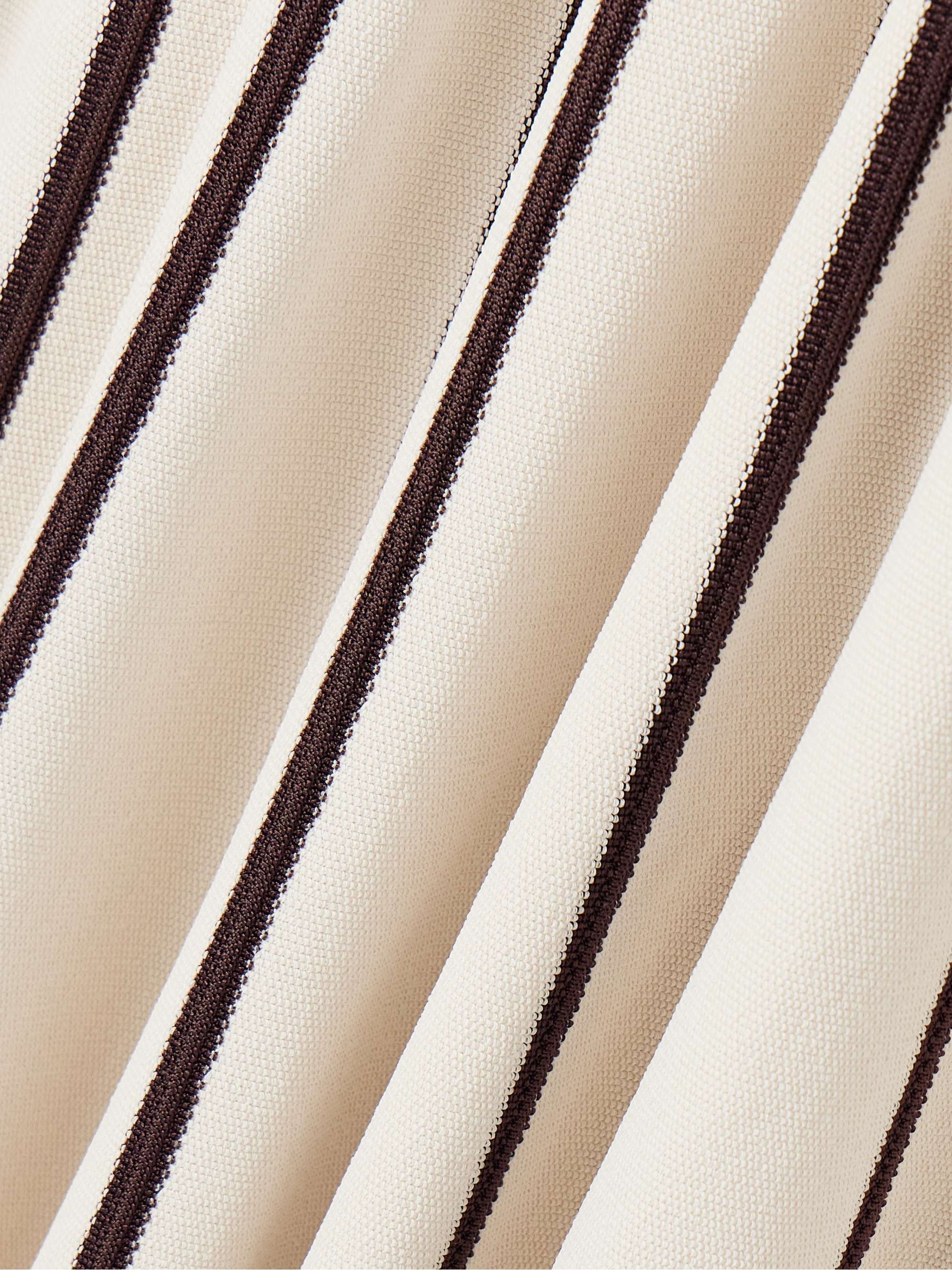 Illuminate striped knitted midi skirt view