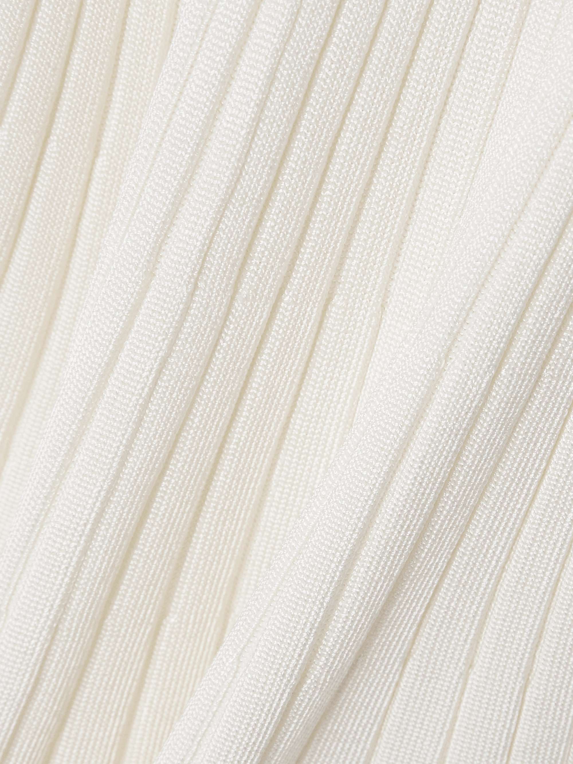 Ribbed-knit dress view